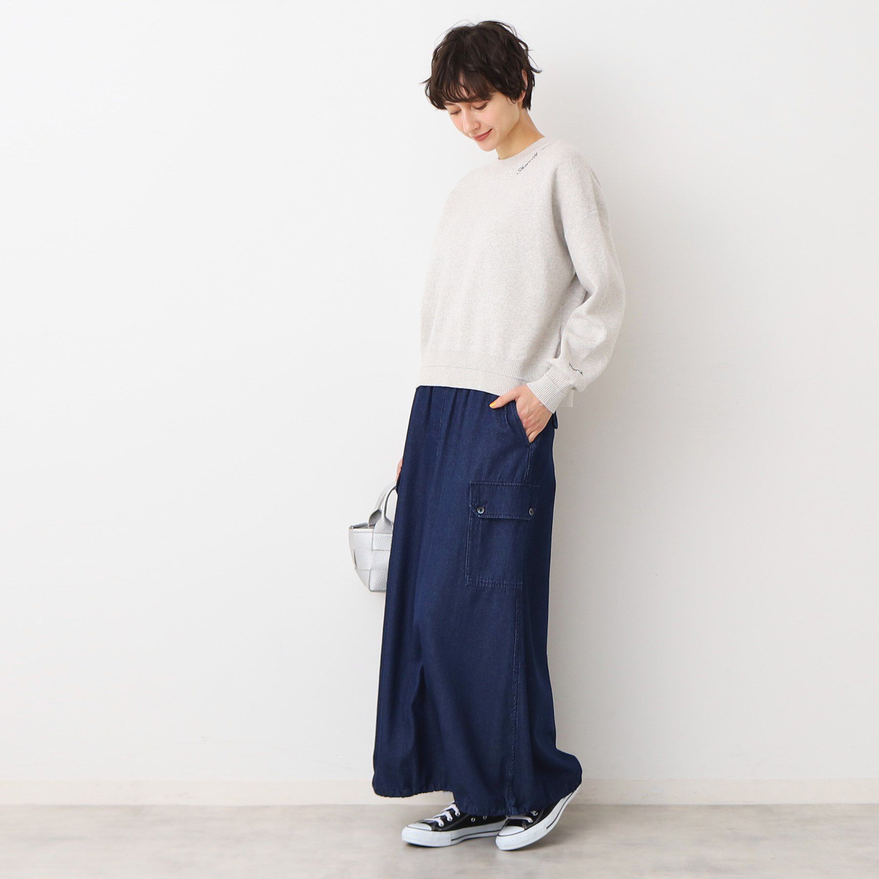 Dessin「【洗える】ロゴ刺繍ジャカードニット（XS～L）」|ニット・セーター|