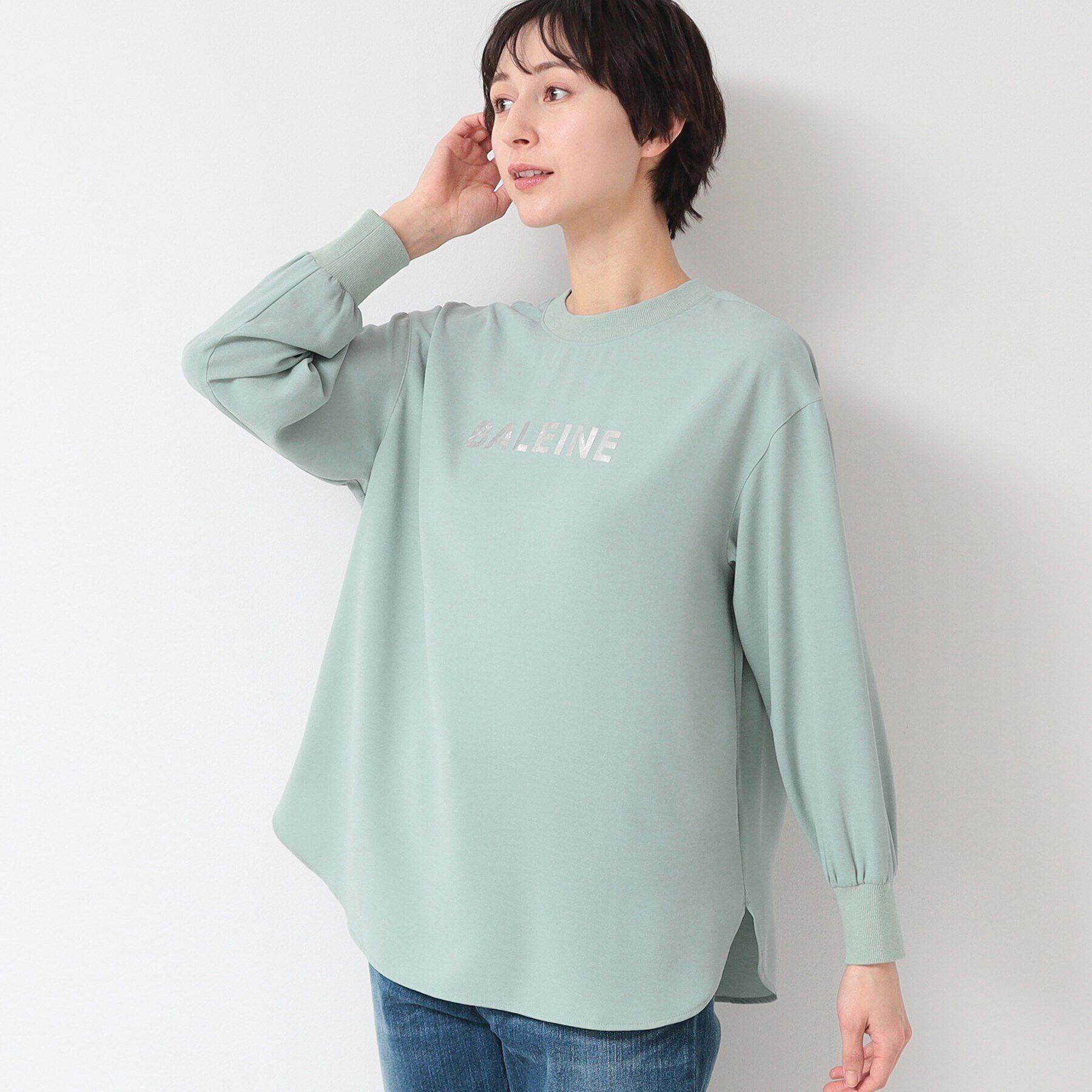 Dessin「【洗える】バックヘンリープリントブラウス（XS～L）」|シャツ・ブラウス|