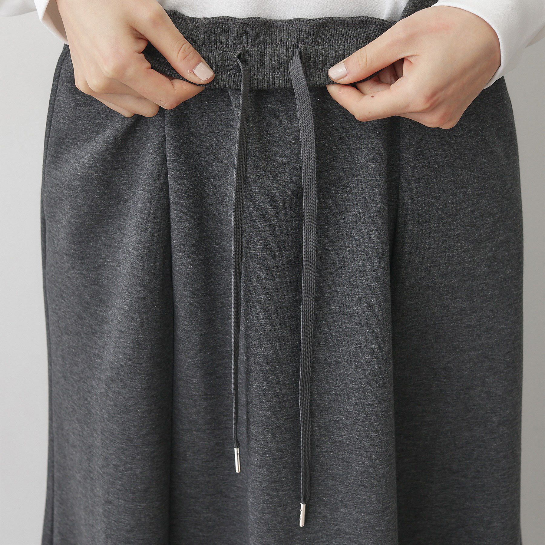 Dessin「【ウエストゴム/洗える】ダンボールコットンフレアスカート」|スカート|