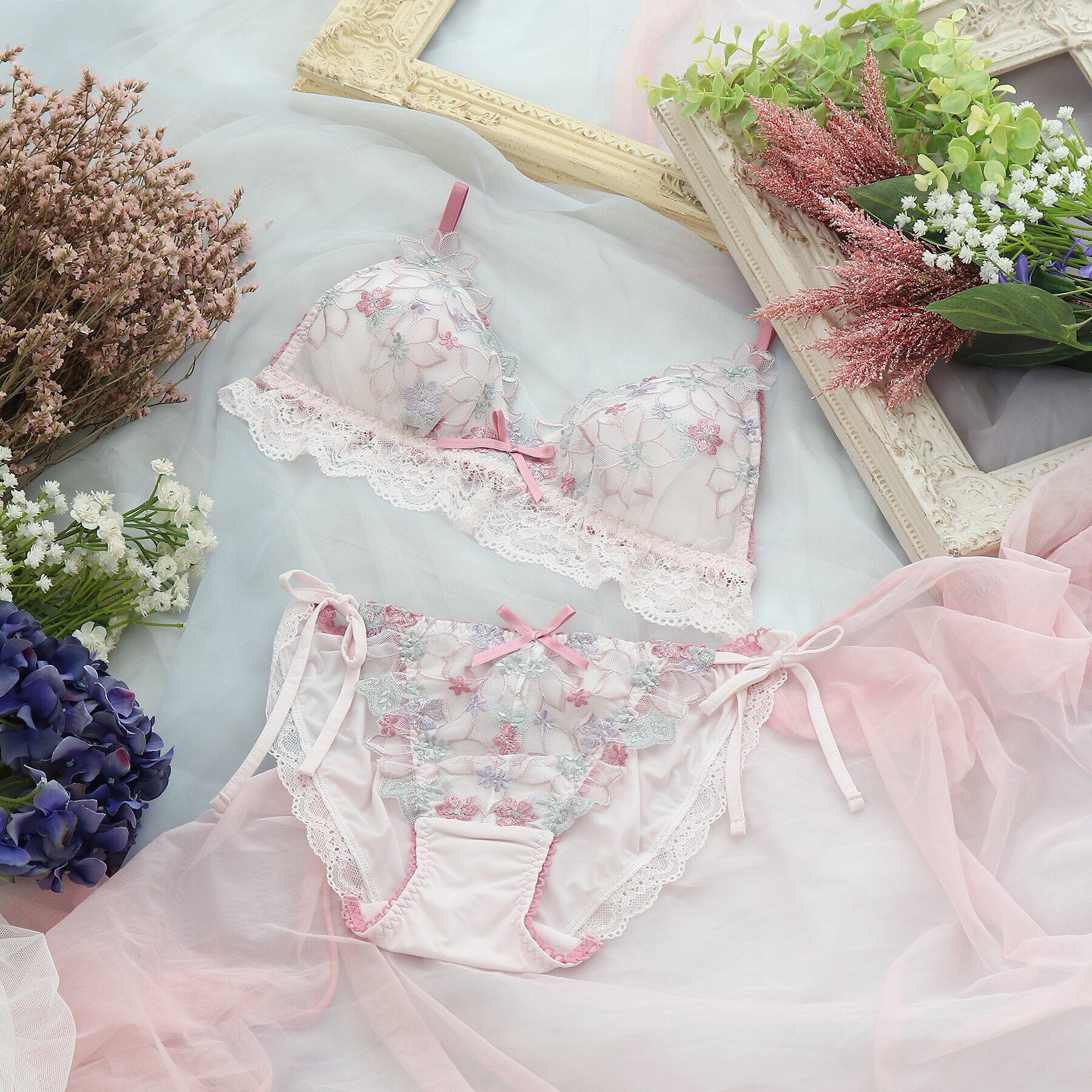 Risa Magli「カモミーユ リボンショーツ」|インナー|