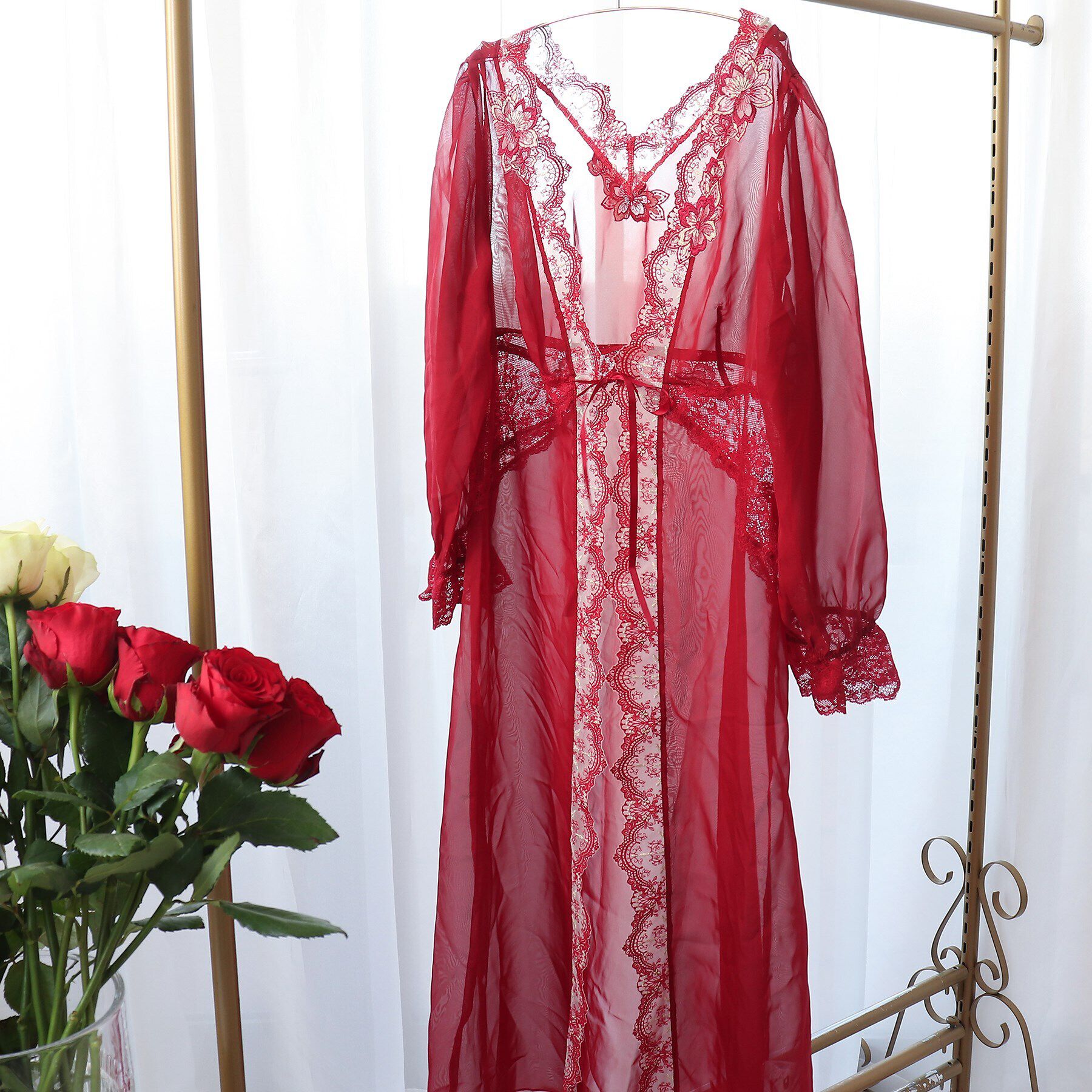 Risa Magli「ファビエンヌ カーディガン」|インナー|レッド(060)