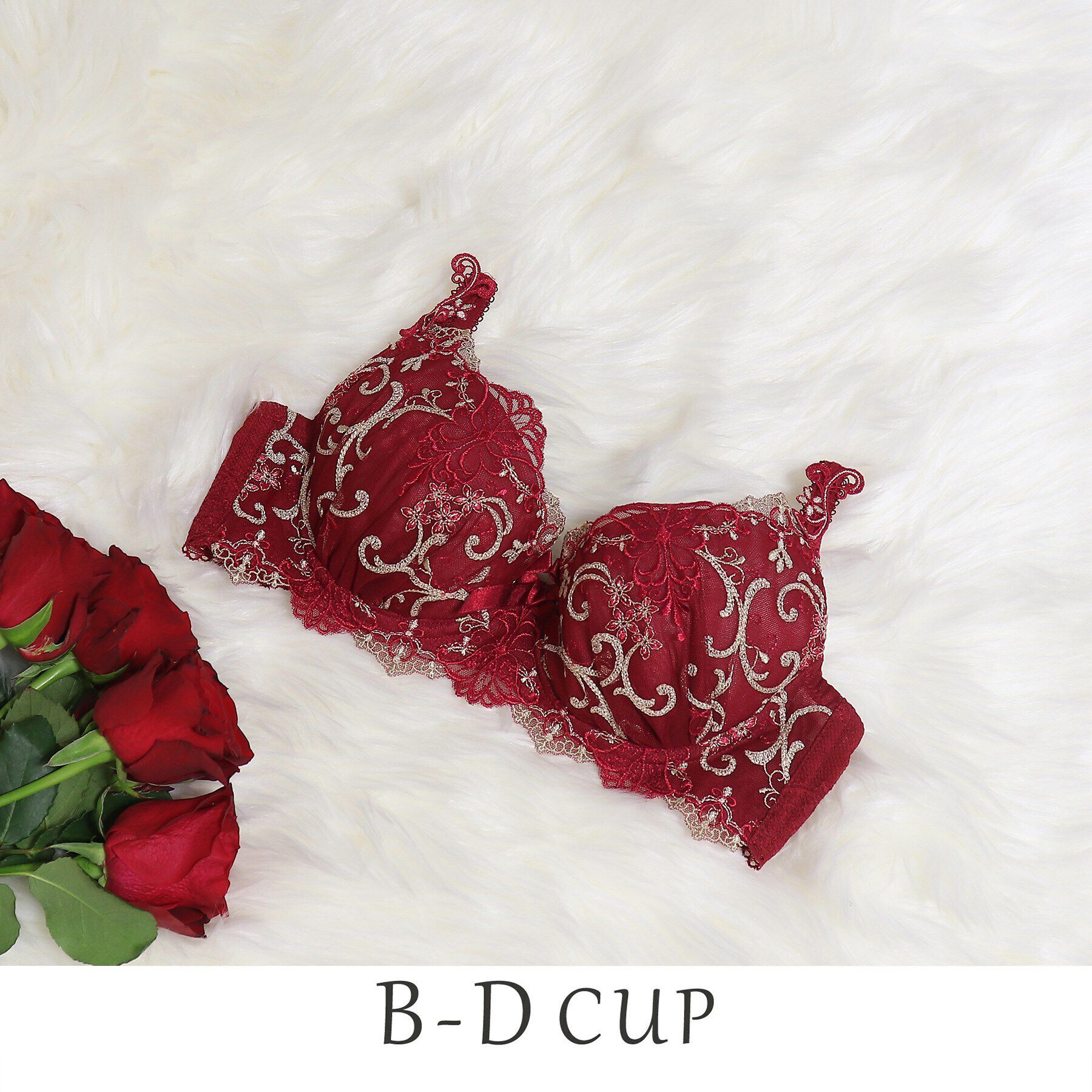 Risa Magli「シュトレン ブラジャー」|インナー|レッド(060)