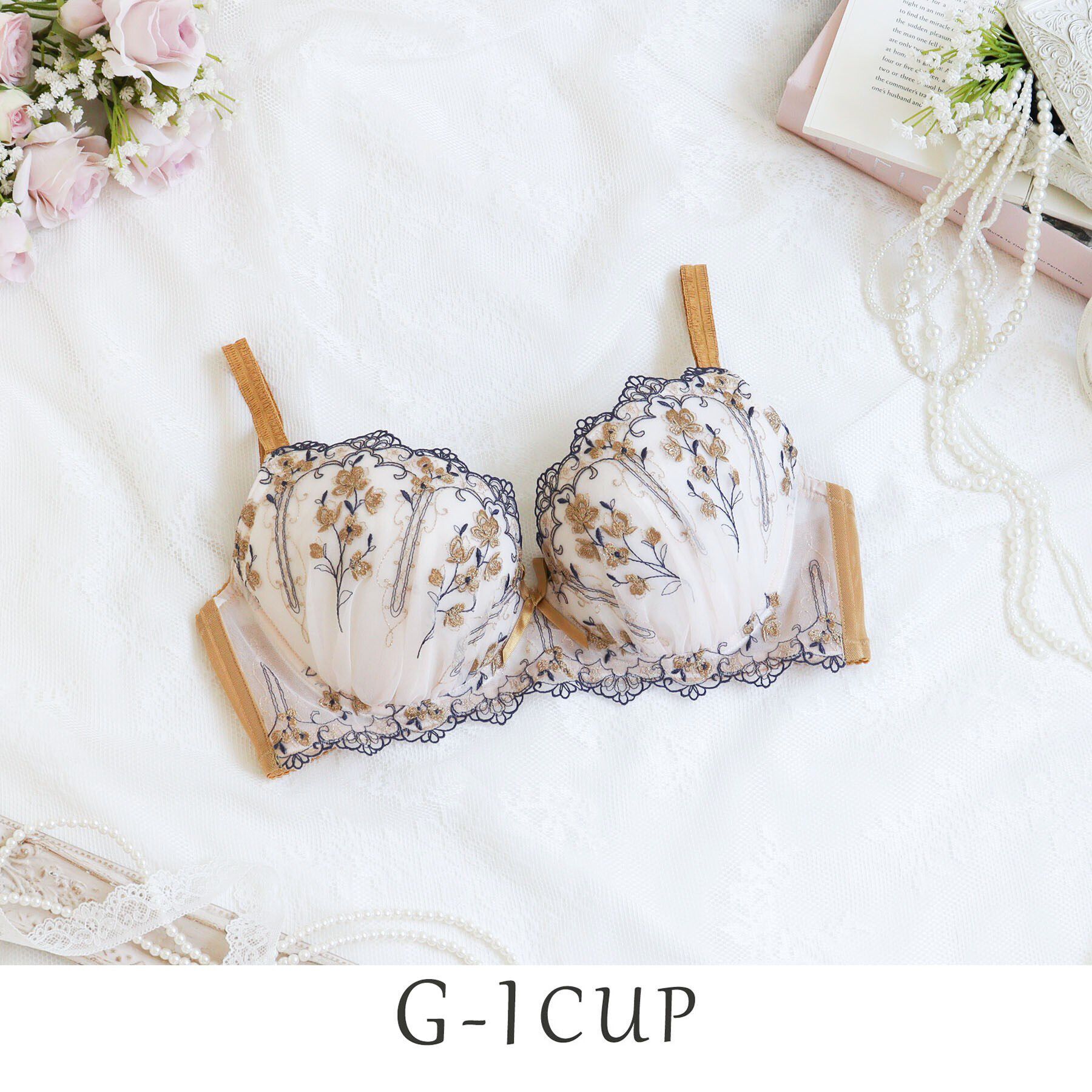 Risa Magli「カイリー ブラジャー（G-I）＜バストアップタイプ＞」|インナー|マスタード(033)