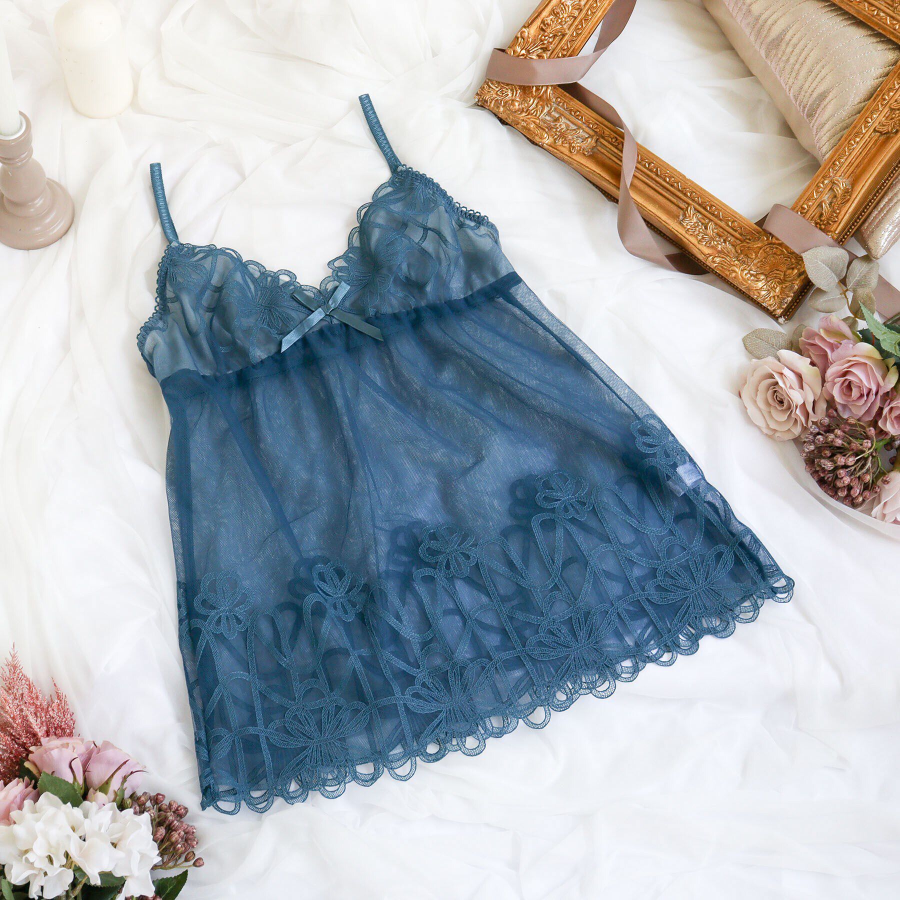 Risa Magli「レネイ キャミソール」|キャミソール|ブルー(092)