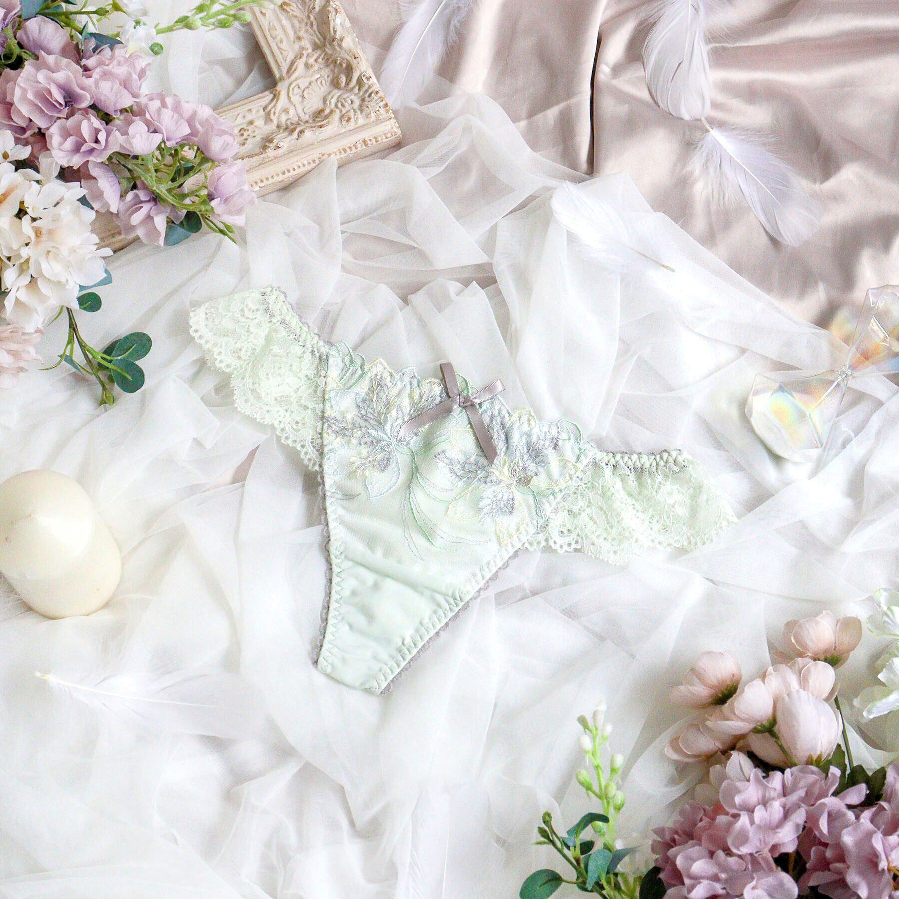 Risa Magli「ジェシカ Tバックショーツ」|インナー|ミントグリーン(02