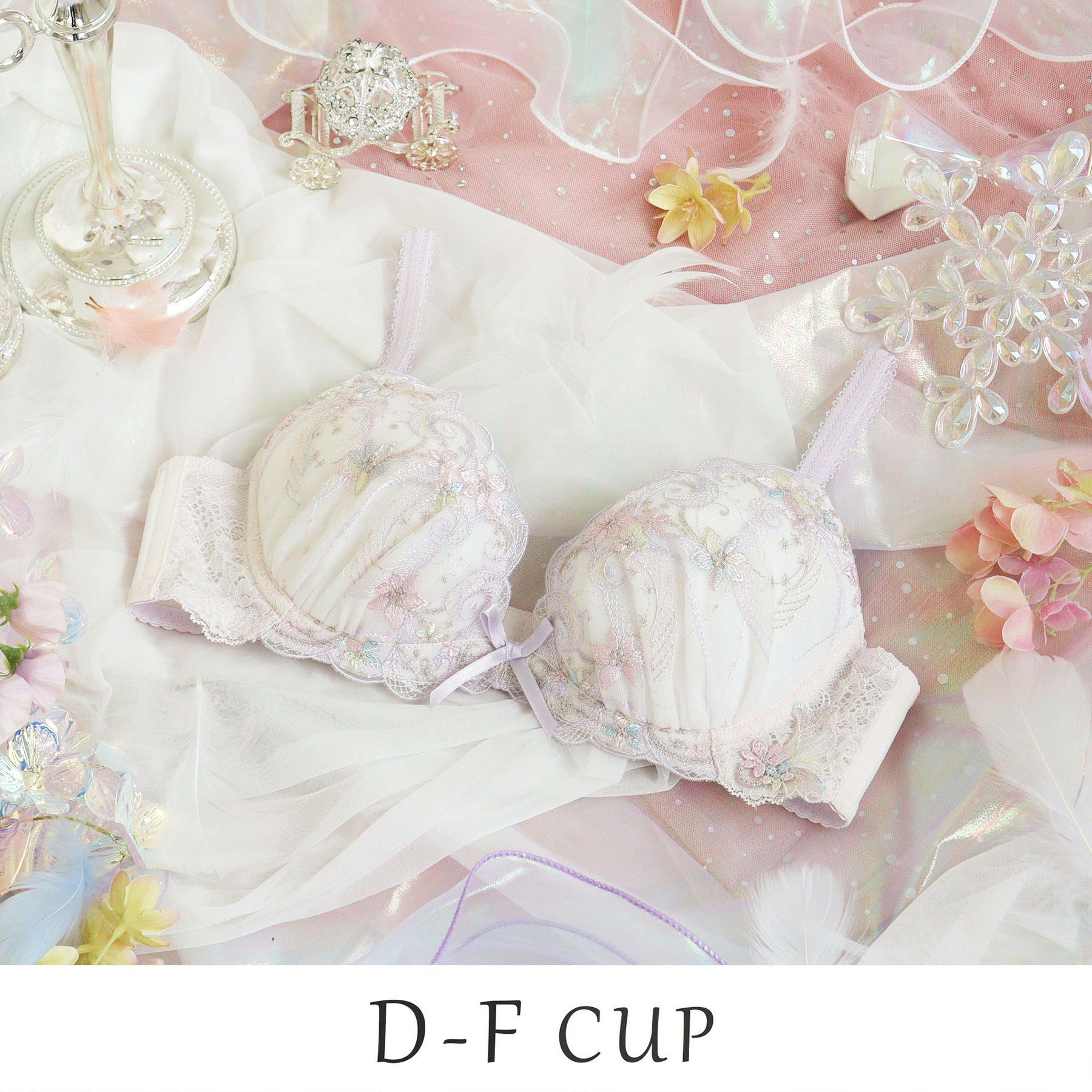 Risa Magli「コリンナ ブラジャー (D-F) ＜リサマリミラクル谷間ブラ＞」|インナー|ピンク(071)