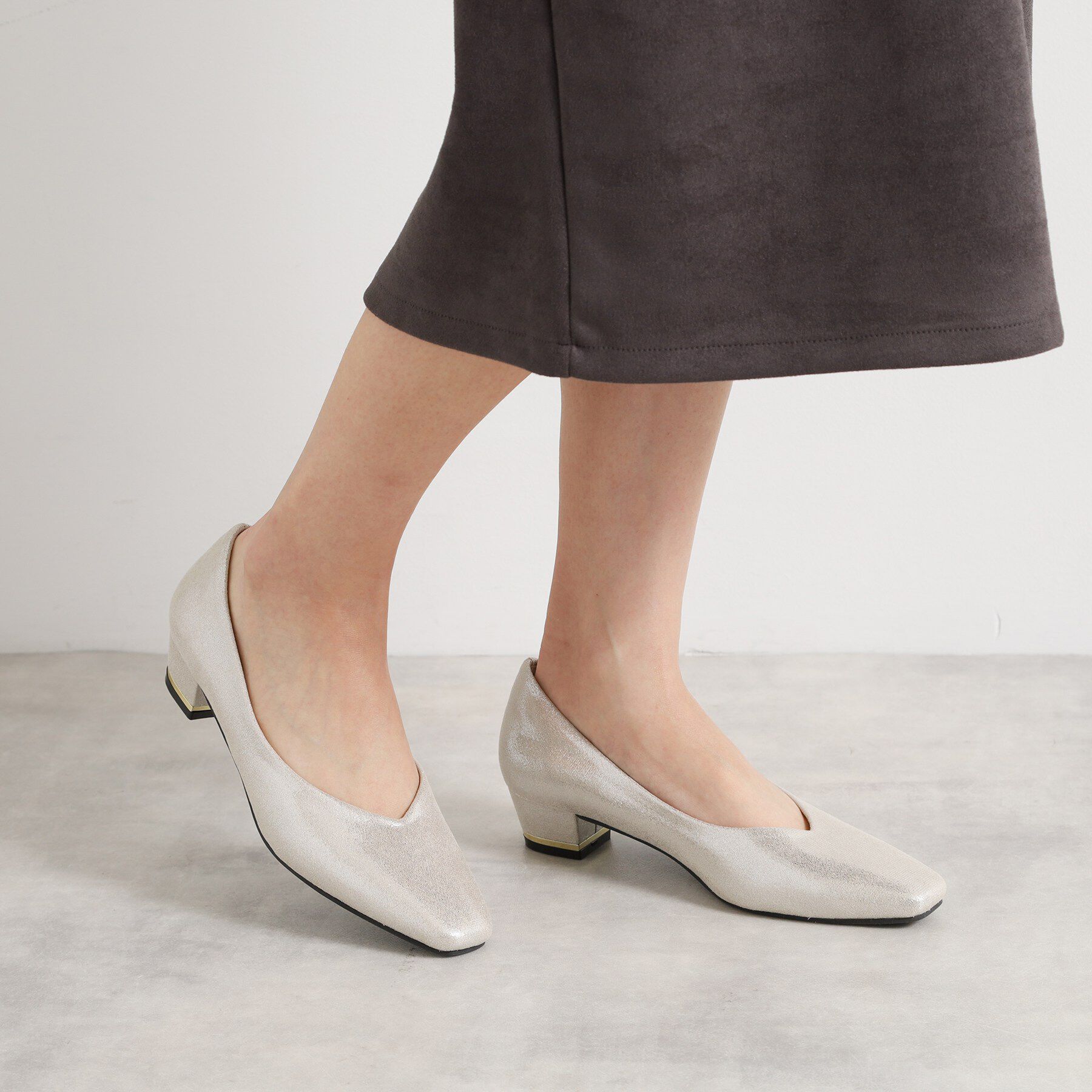 ITS&rsquo;DEMO「【クッション性／静音】ローヒールベーシックパンプス」|パンプス|