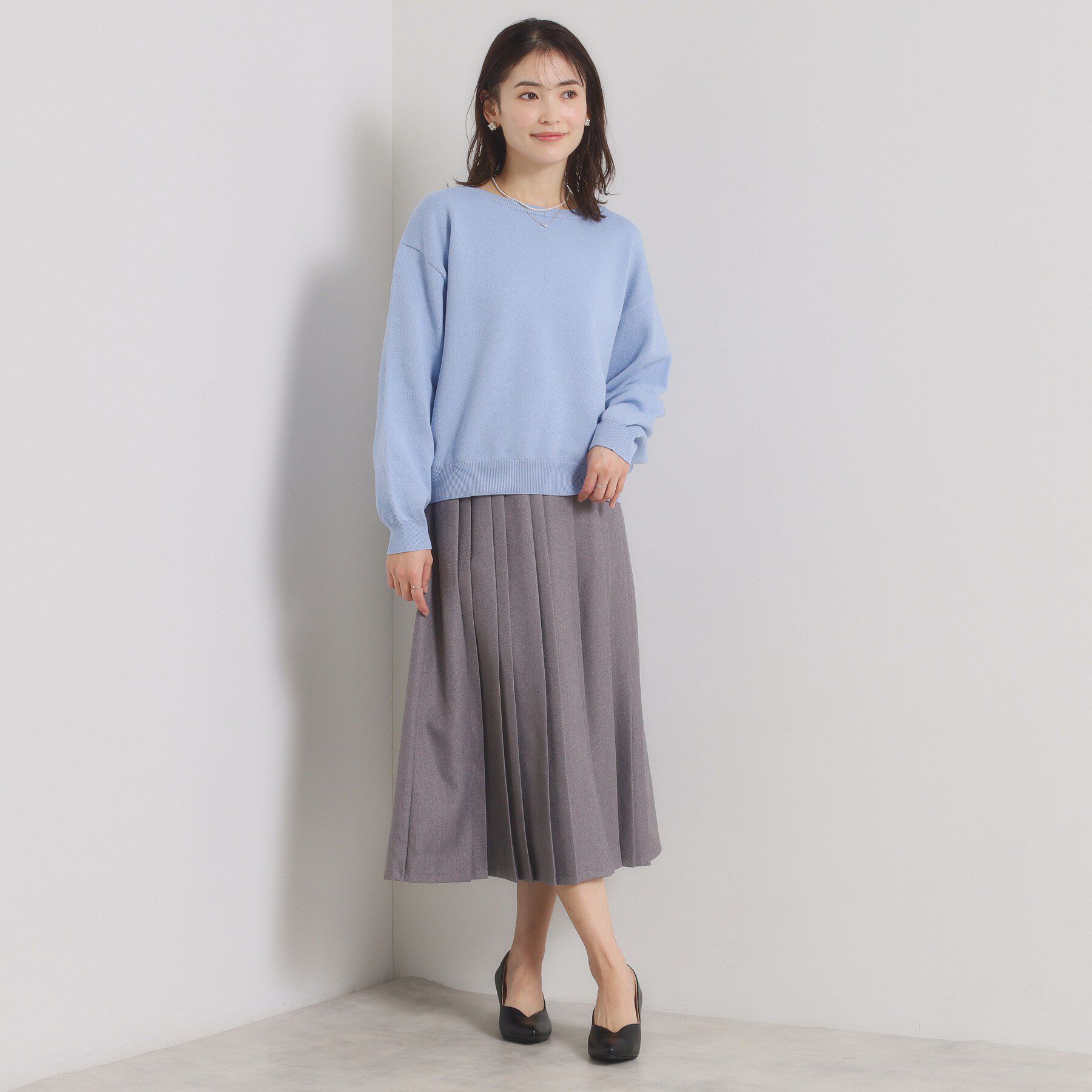 ITS&rsquo;DEMO「【洗濯機OK】スウェットライクニット」|ニット・セーター|