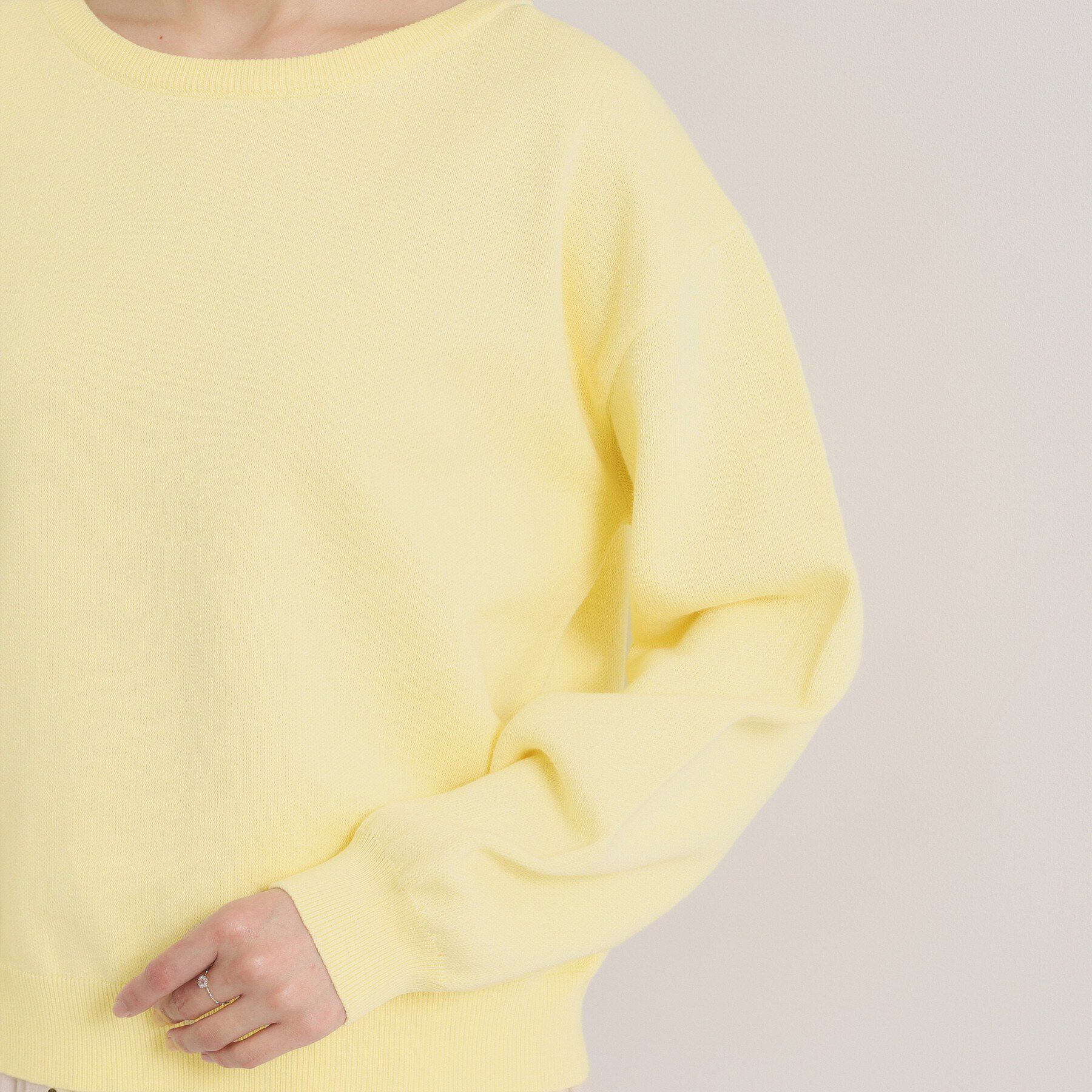 ITS&rsquo;DEMO「【洗濯機OK】スウェットライクニット」|ニット・セーター|