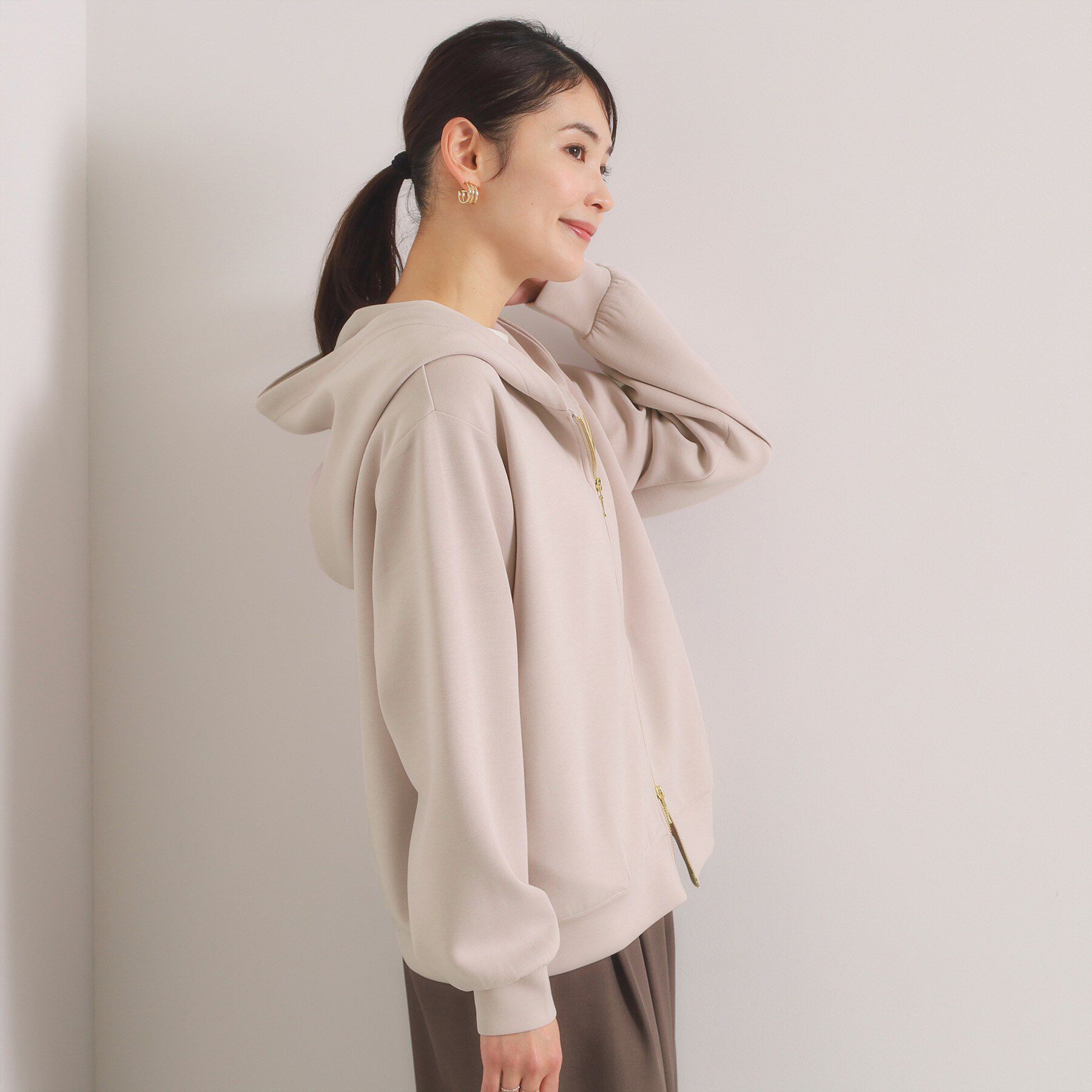 ITS&rsquo;DEMO「【花粉防止／洗濯機OK】ダンボールパーカー」|パーカー|