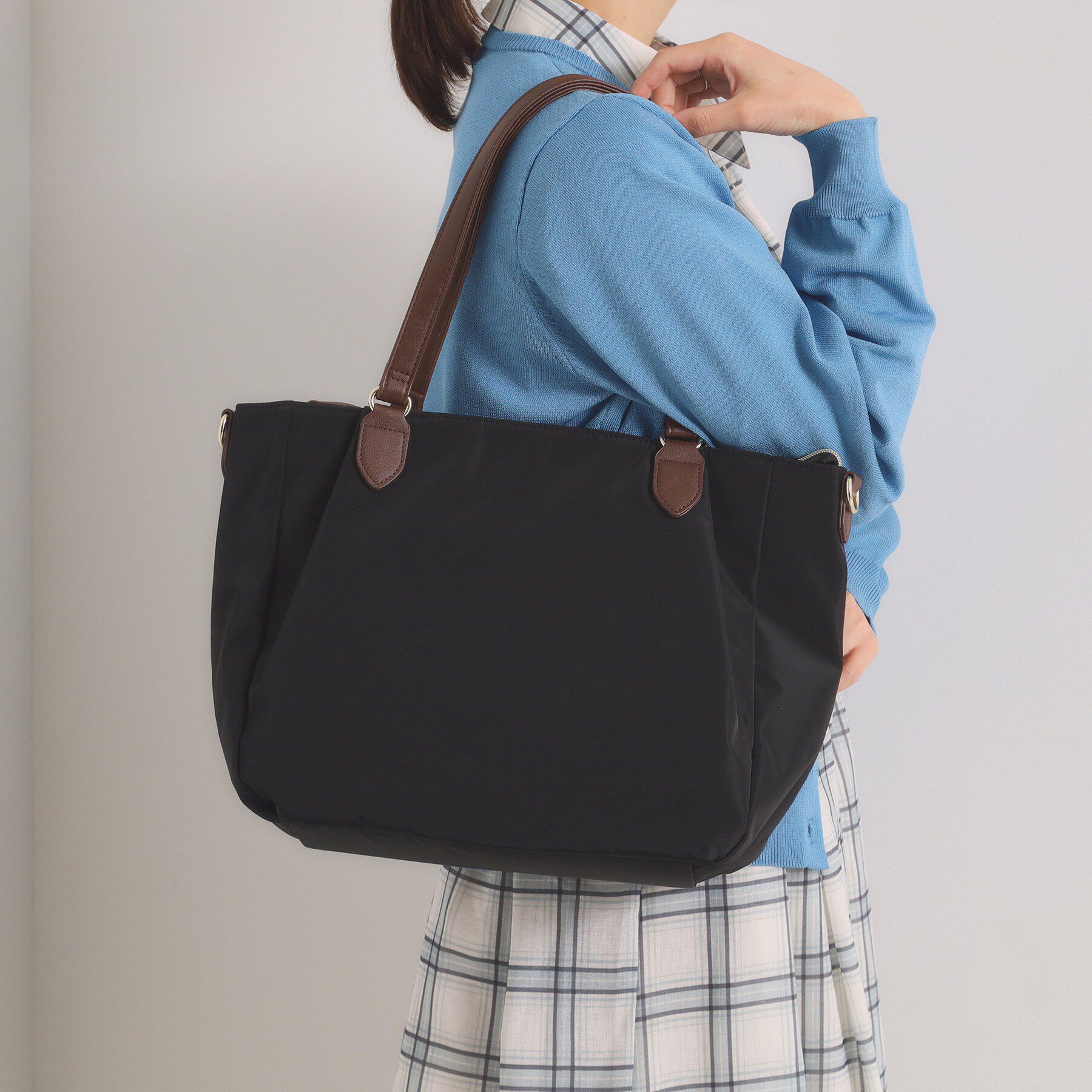 ITS&rsquo;DEMO「【2way／6ポケット】コンビA4トート」|トートバッグ|ブラック(019)