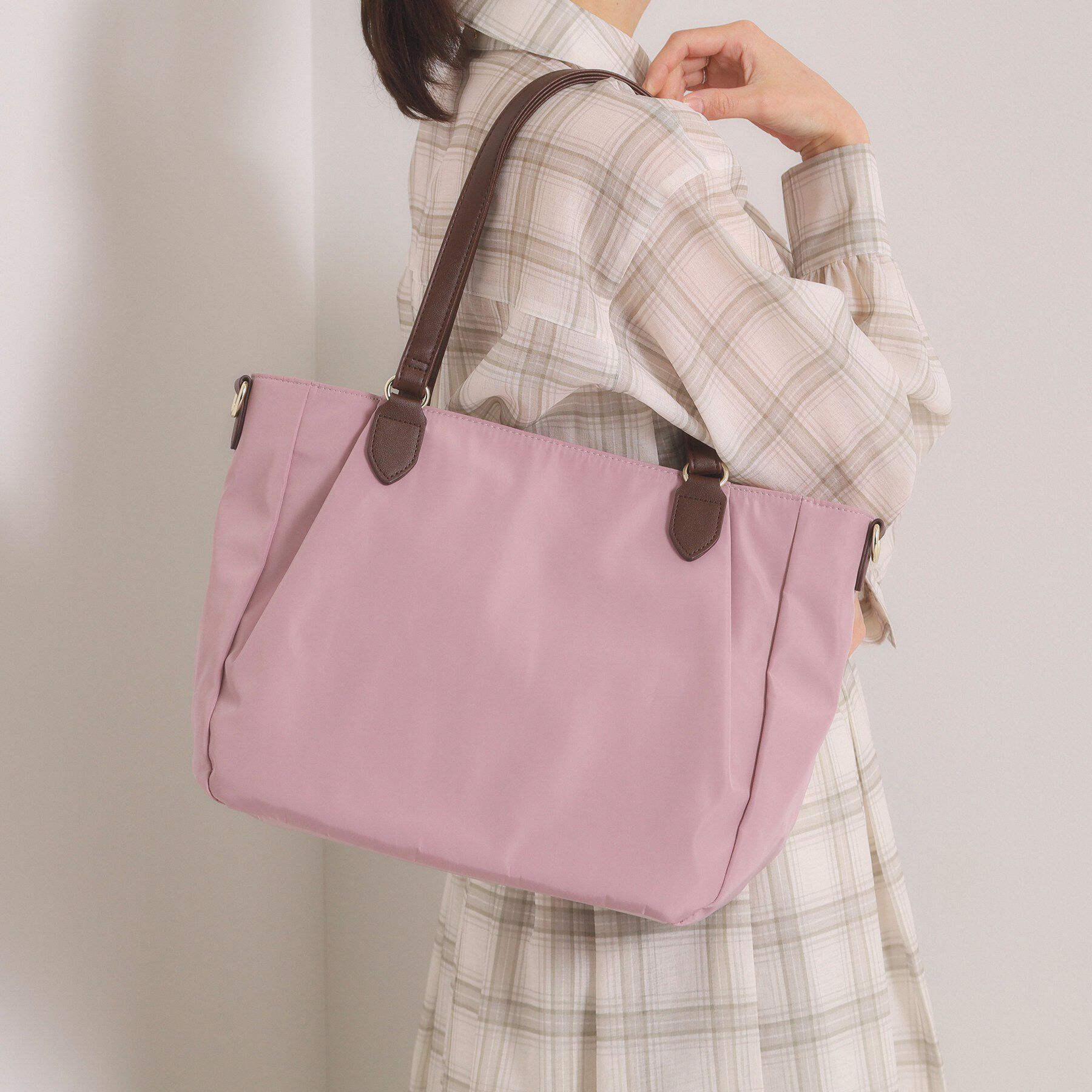 ITS&rsquo;DEMO「【2way／6ポケット】コンビA4トート」|トートバッグ|ピンク(071)