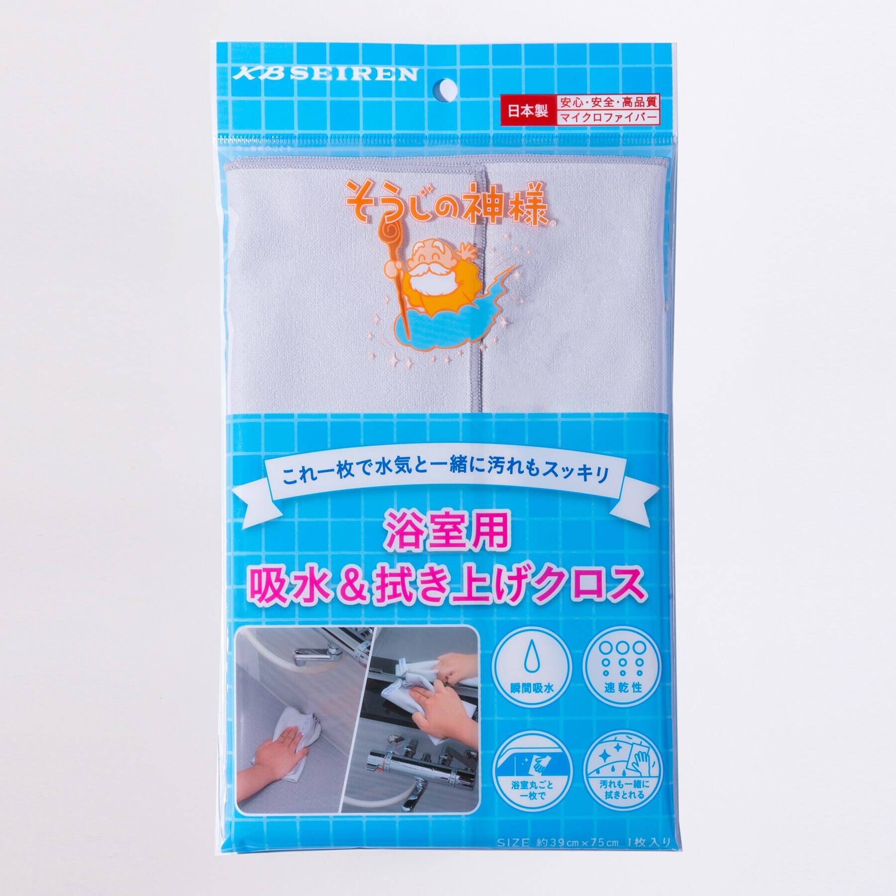212 KITCHEN STORE「そうじの神様 浴室用吸水&拭き上げ用クロス」|その他|