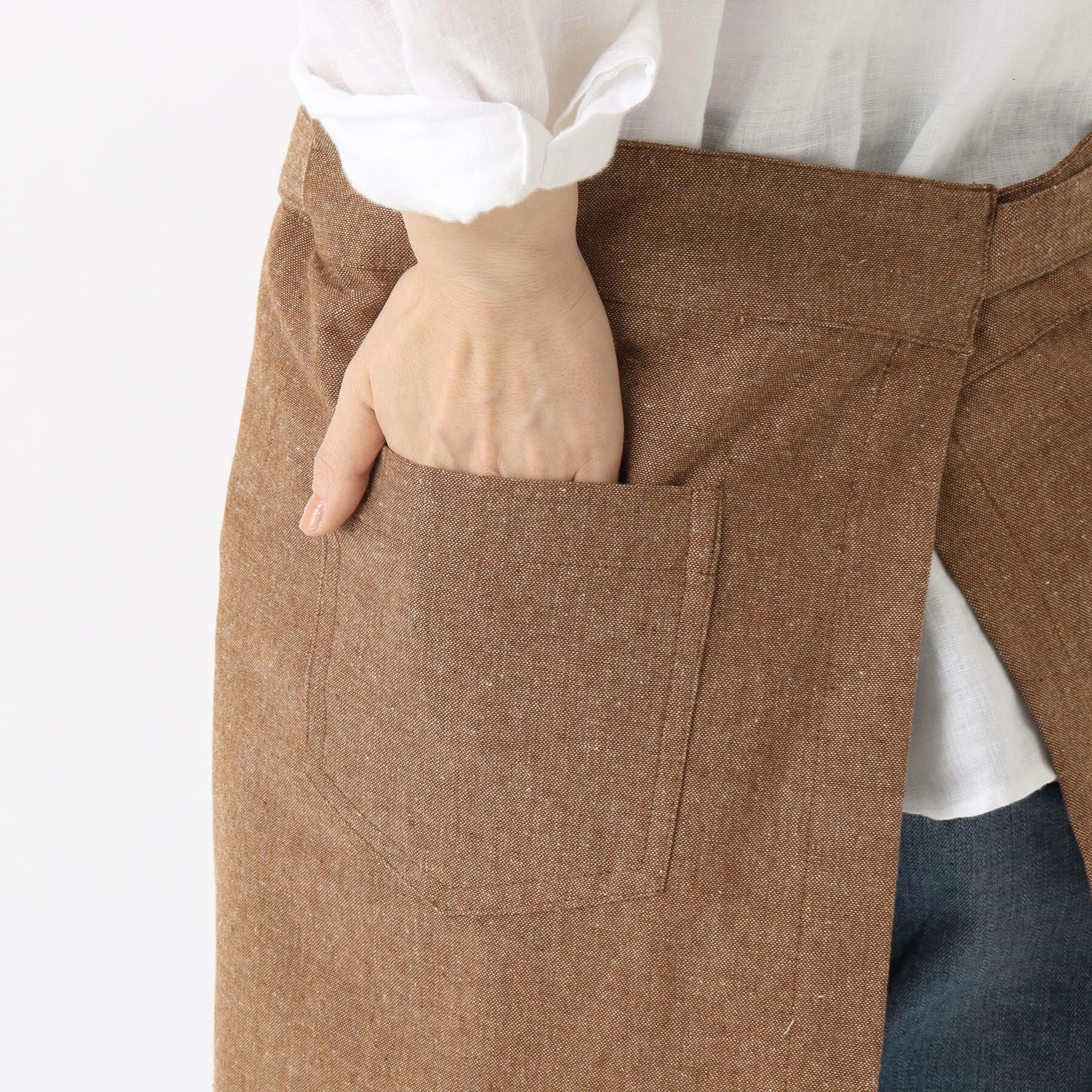 212 KITCHEN STORE「ギャルソンエプロン リサイクルコットン アーモンド」|食器・キッチングッズ|