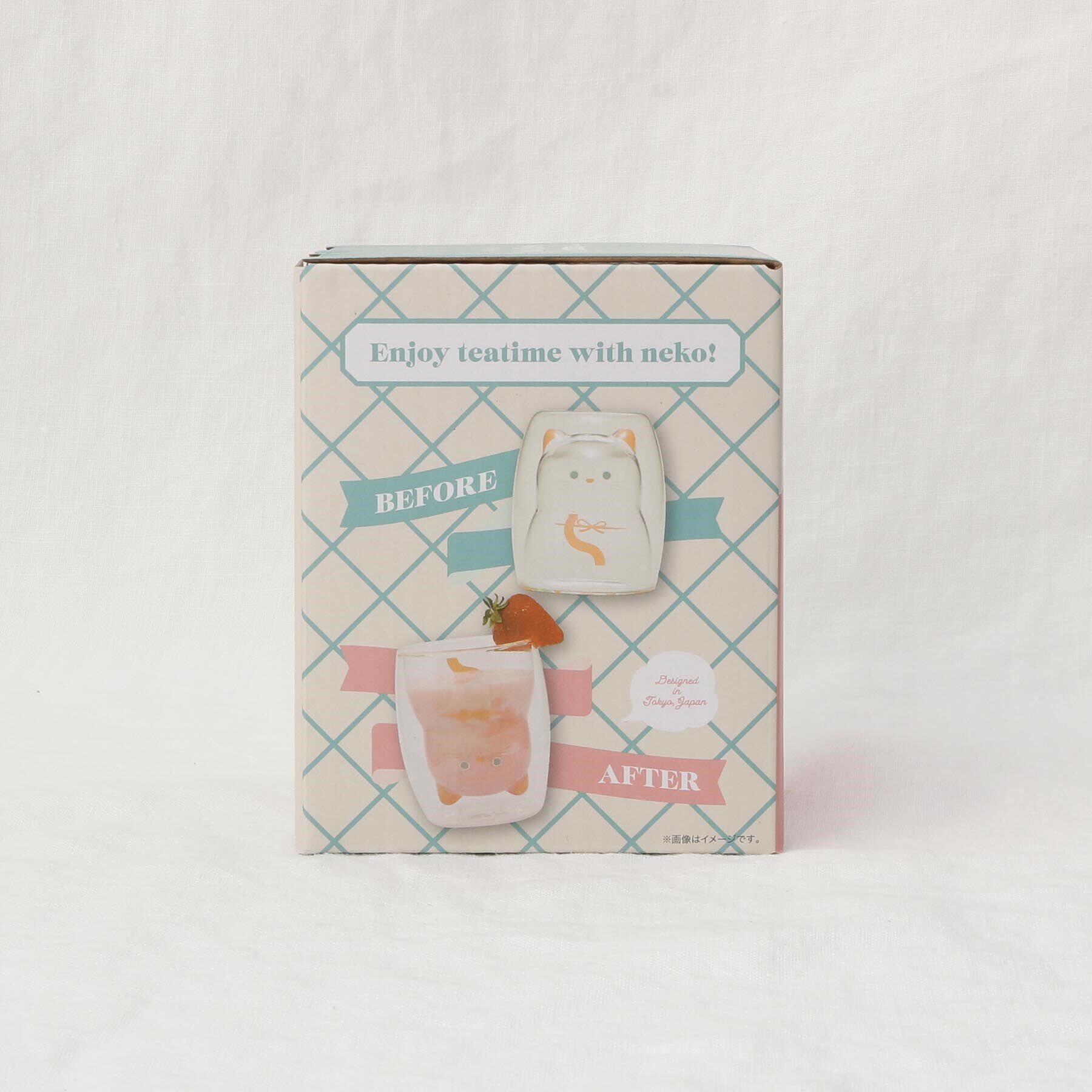 212 KITCHEN STORE「uca 耐熱ネコグラス シロ」|グラス・マグカップ|