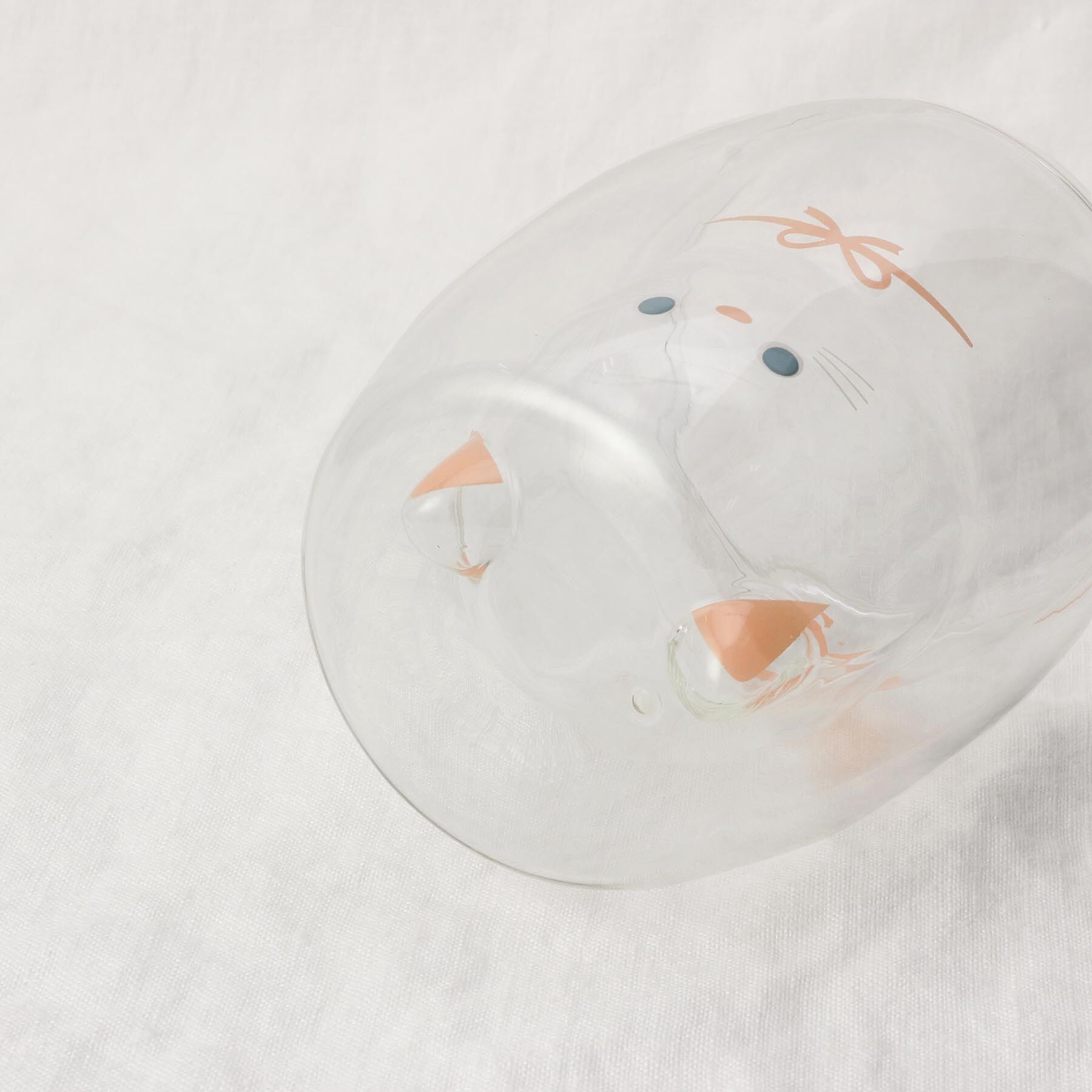 212 KITCHEN STORE「uca 耐熱ネコグラス シロ」|グラス・マグカップ|