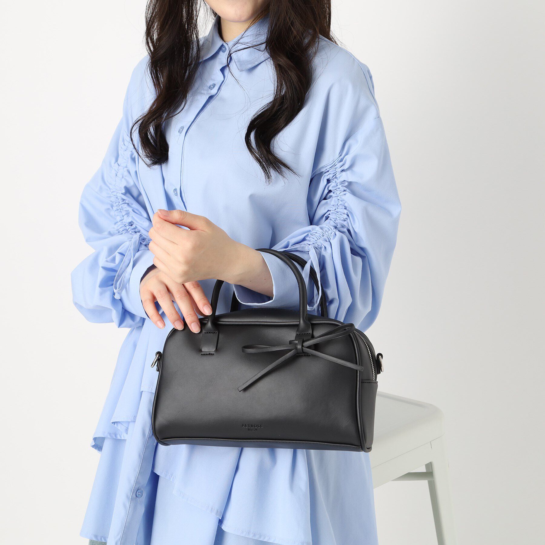 Ober Tashe「2WAY リボン ボストンバッグ」|ボストンバッグ|