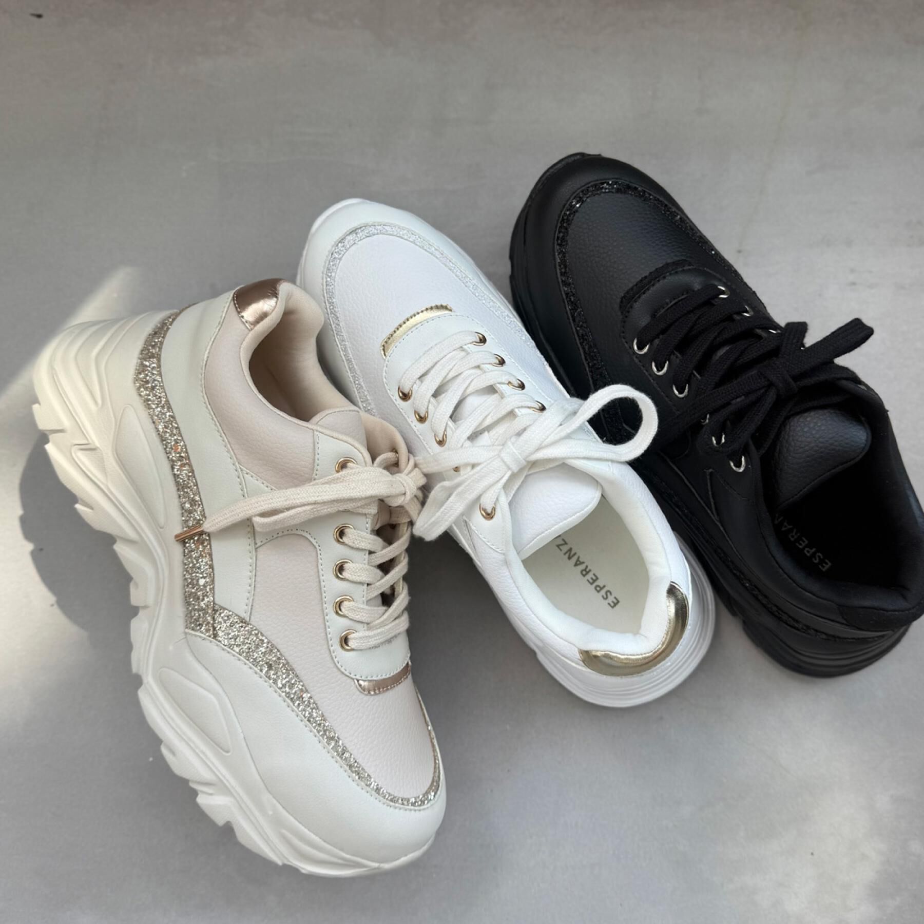 ESPERANZA「グリッターラインスニーカー」|スニーカー|