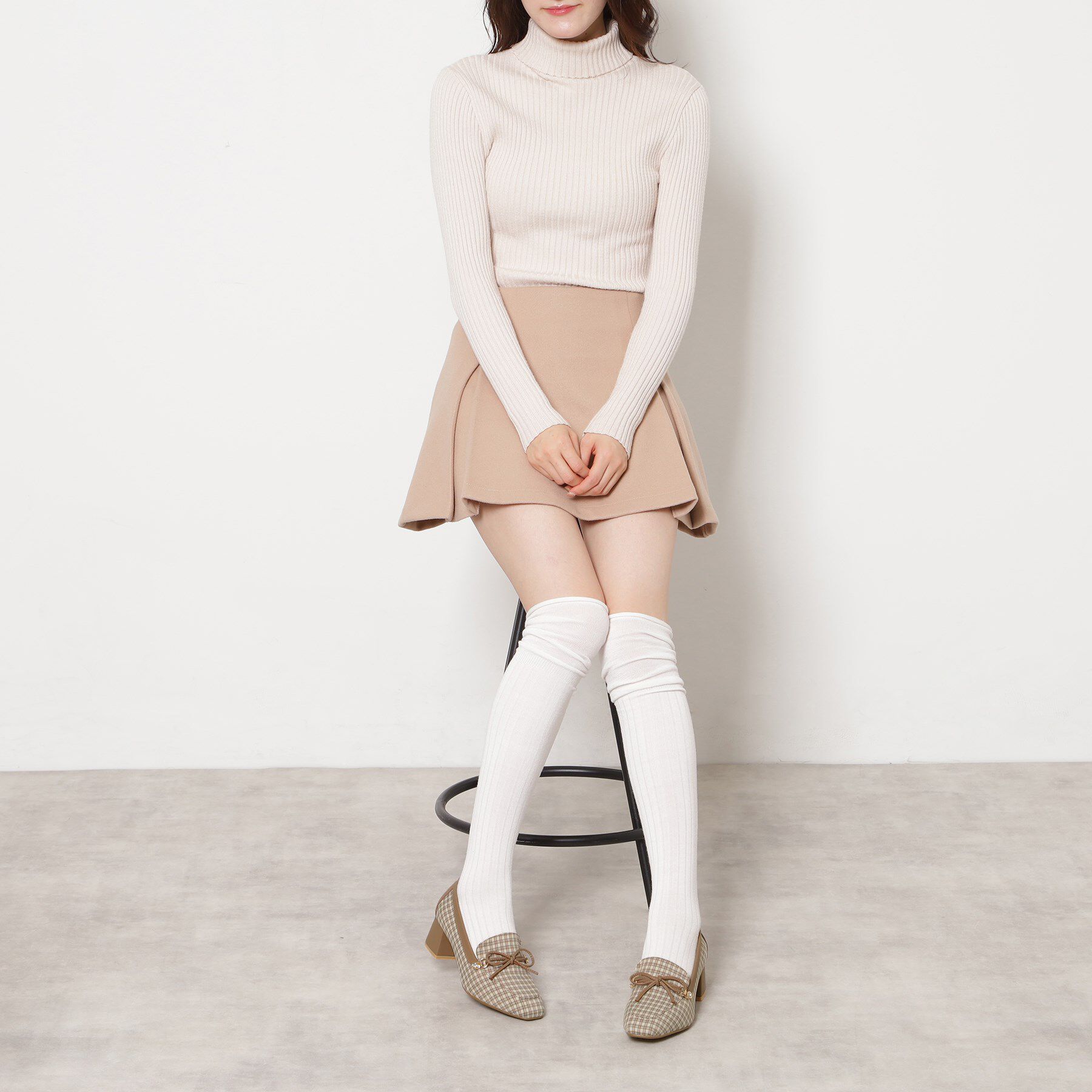 ESPERANZA「ビジュー付リボンローファー」|パンプス|