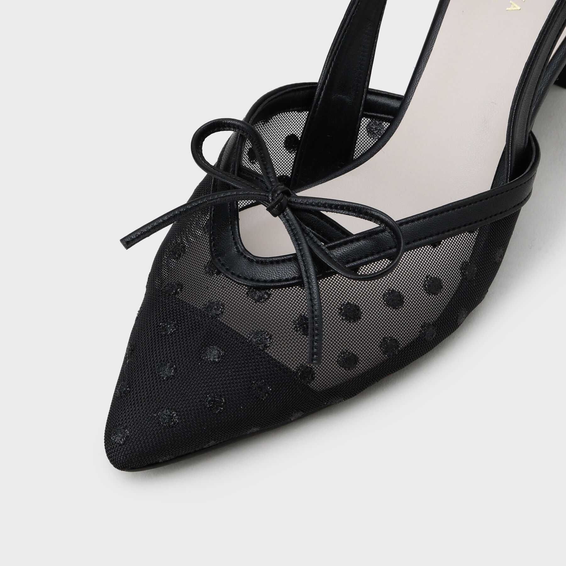 ESPERANZA「【Spring Collection】チュールリボンバックストラップパンプス」|パンプス|