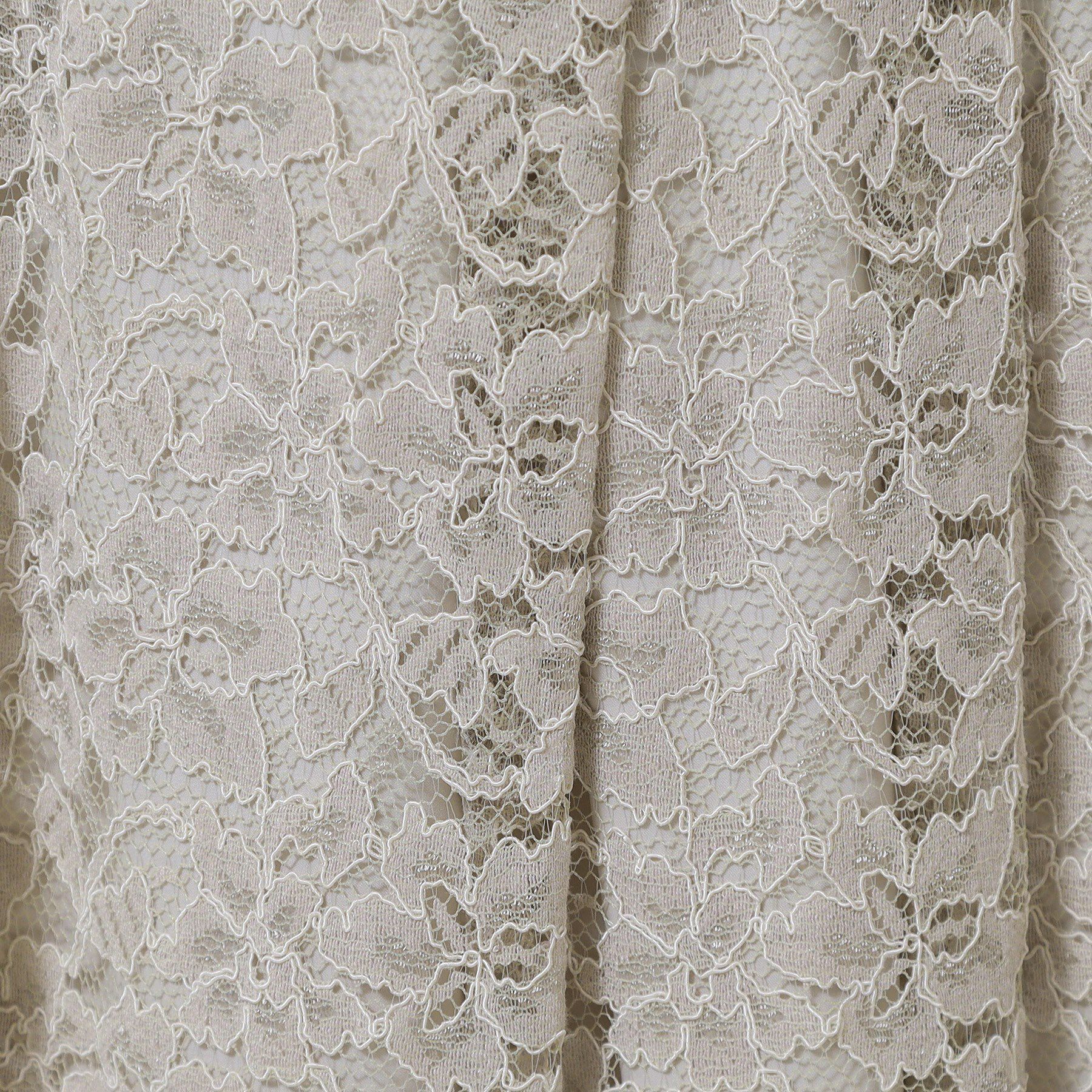 SunaUna「【裾スカラップ／後ろウエストゴム】レーススカート」|スカート|