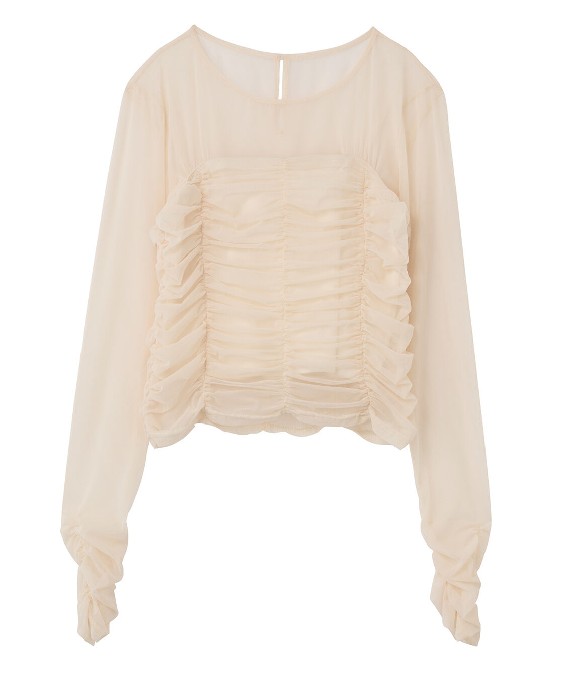 COCO DEAL「ギャザーチュールレイヤードトップス」|シャツ・ブラウス|