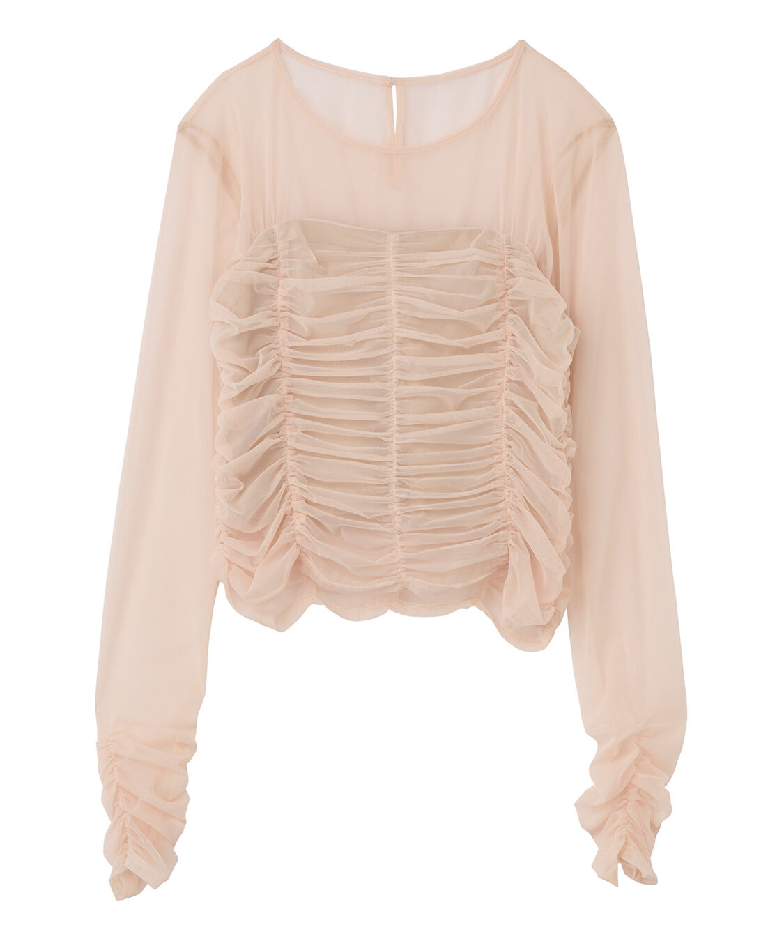 COCO DEAL「ギャザーチュールレイヤードトップス」|シャツ・ブラウス|