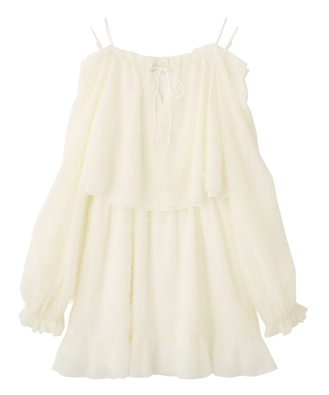 COCO DEAL「フラッフィーオフショルミニワンピース」|ワンピース|