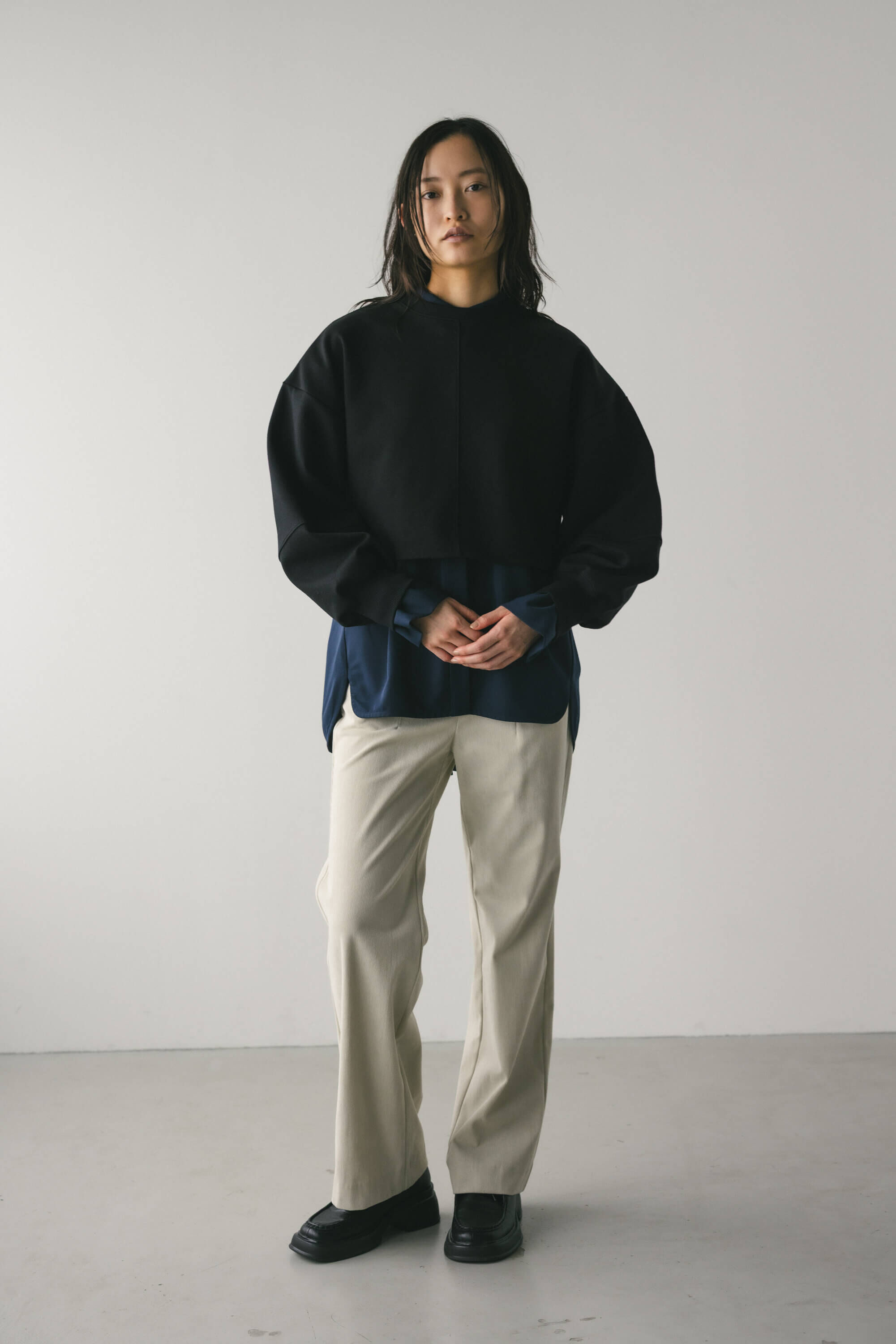 STYLEMIXER「2WAYクロスダンボールトップ」|パーカー|