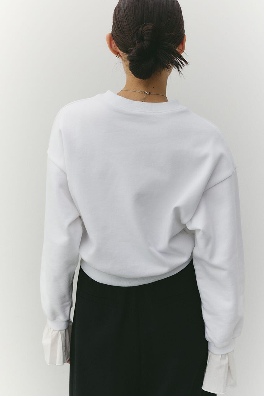 STYLEMIXER「フリルカフスウェットトップ」|Tシャツ・カットソー|