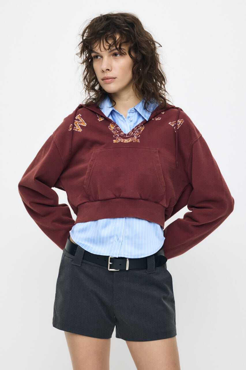 MOUSSY「RUGGED LOGO フーディー」|パーカー|