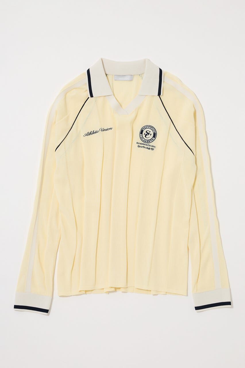 MOUSSY「KNIT GAME シャツ」|ニット・セーター|L/YEL1