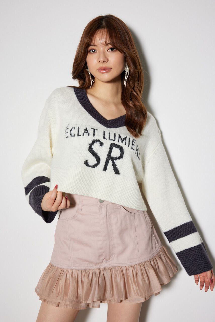 rienda「ユニフォームルーズニットトップス」|ニット・セーター|