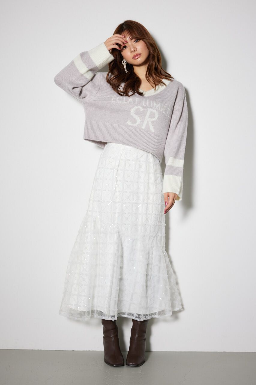 rienda「ユニフォームルーズニットトップス」|ニット・セーター|