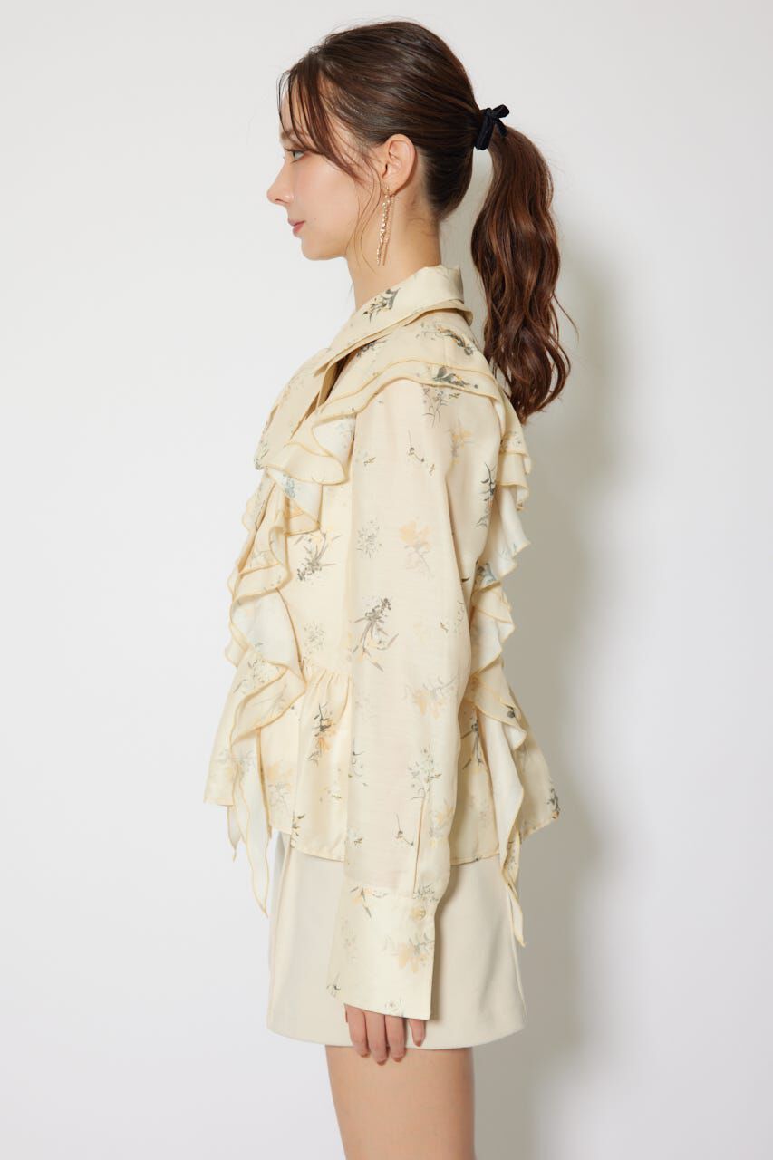 rienda「2WAYフリルフラワーブラウス」|シャツ・ブラウス|