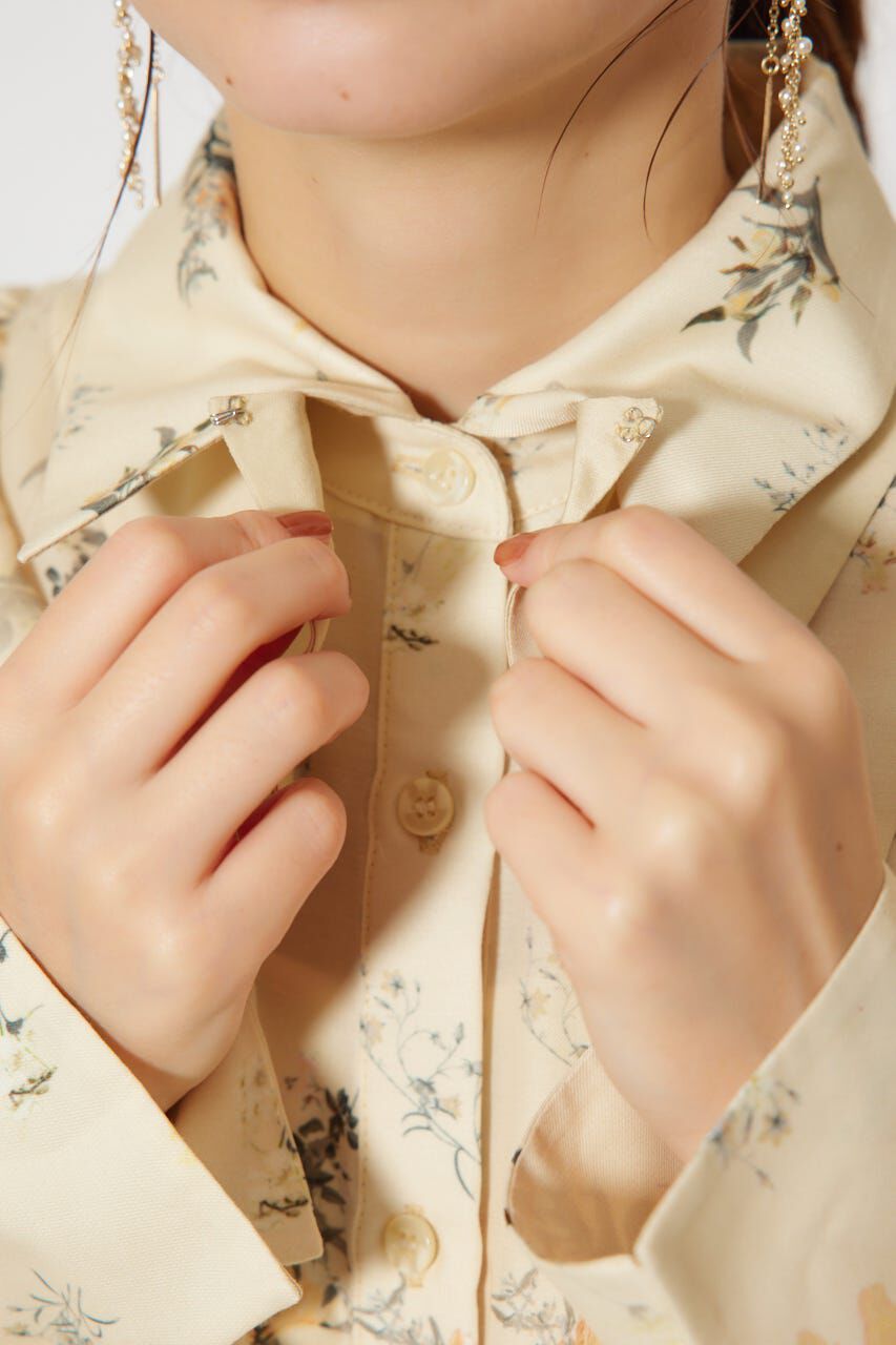 rienda「2WAYフリルフラワーブラウス」|シャツ・ブラウス|