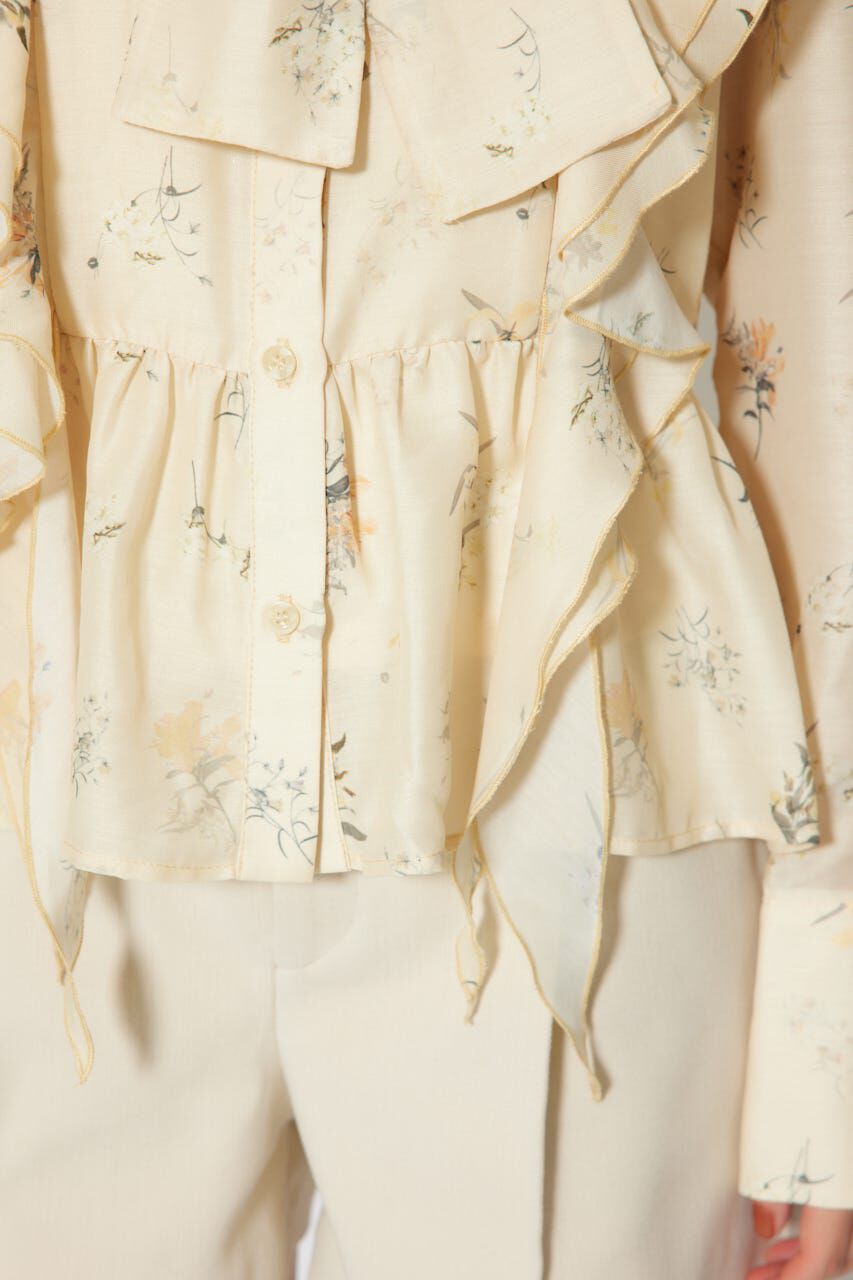 rienda「2WAYフリルフラワーブラウス」|シャツ・ブラウス|