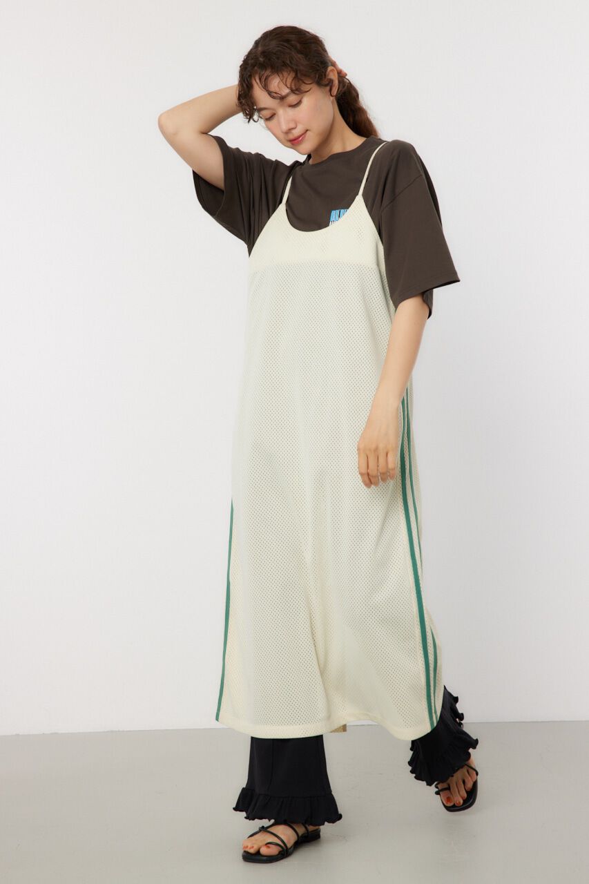 RODEO CROWNS「メッシュ切り替えラインキャミワンピース」|ワンピース|