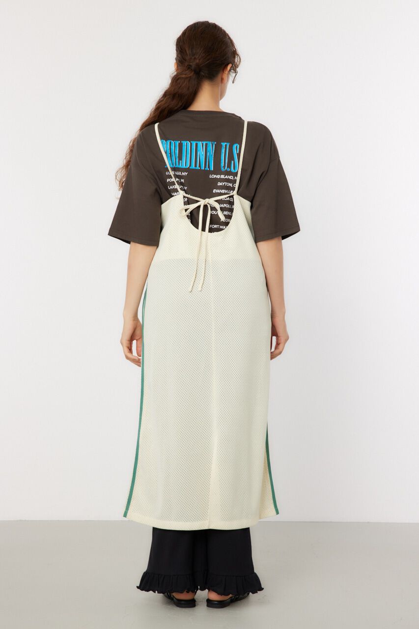 RODEO CROWNS「メッシュ切り替えラインキャミワンピース」|ワンピース|