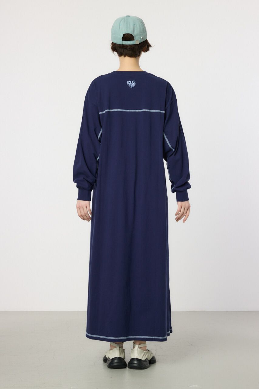 RODEO CROWNS「配色ステッチティアードマキシワンピース」|ワンピース|