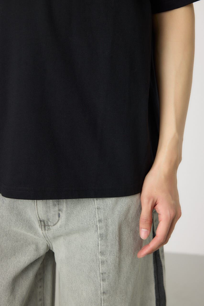 RODEO CROWNS「メンズOverlap デニムアップリケTシャツ」|Tシャツ・カットソー|