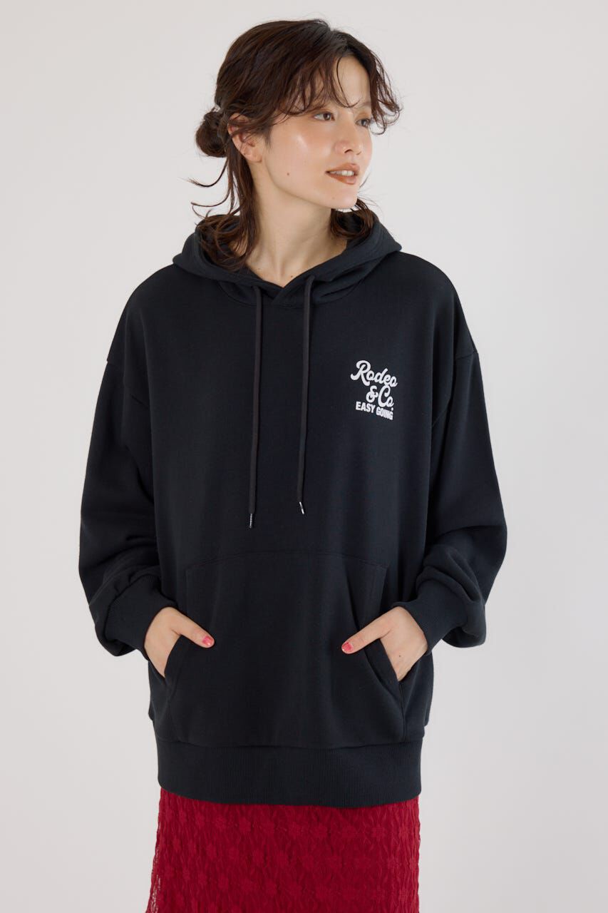 RODEO CROWNS「バックエンボススクリプトロゴパーカー」|パーカー|