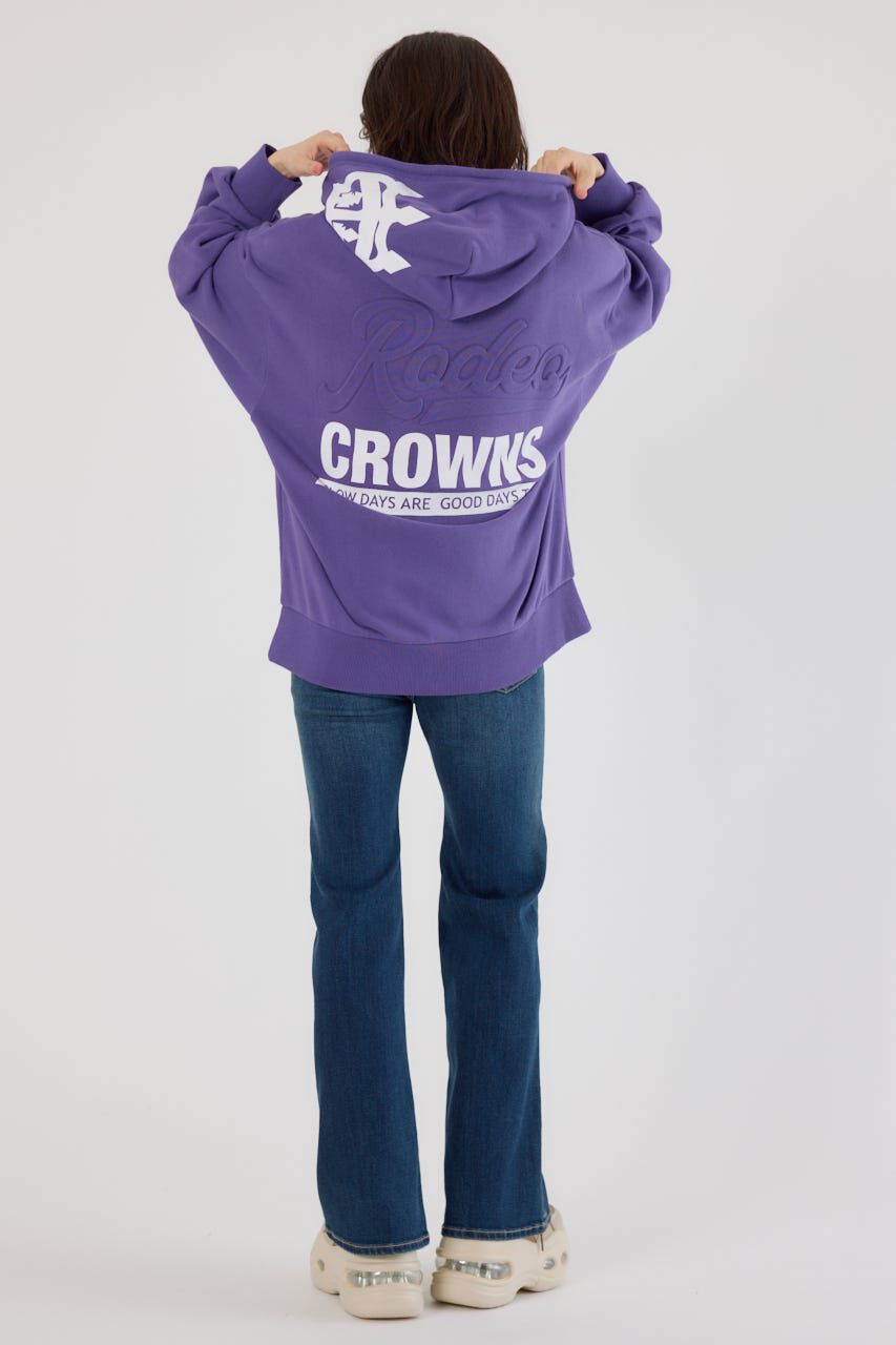 RODEO CROWNS「バックエンボススクリプトロゴパーカー」|パーカー|