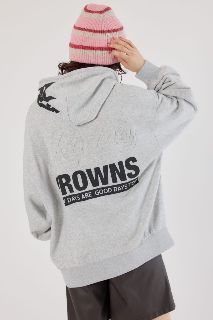 RODEO CROWNS「バックエンボススクリプトロゴパーカー」|パーカー|