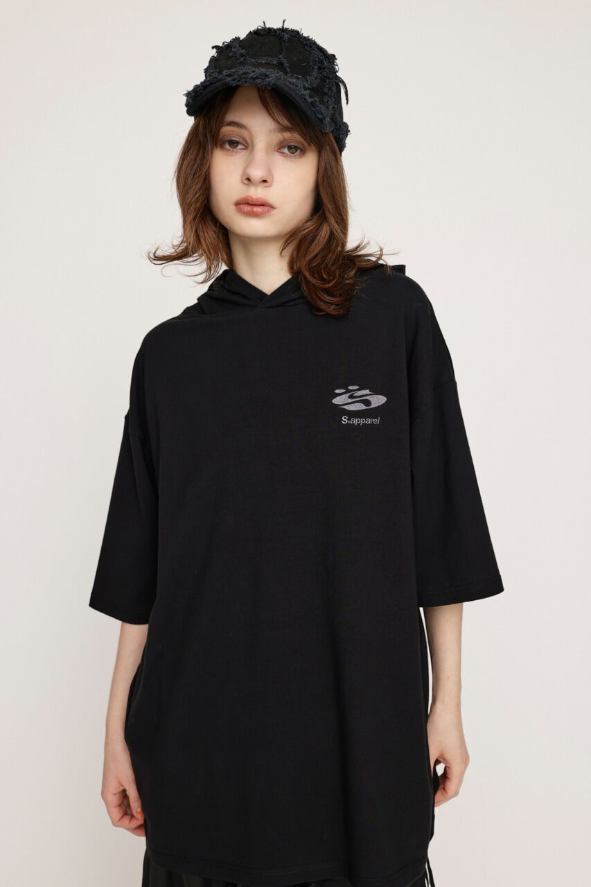 SLY「OVER SIZE HOODED Tシャツ」|Tシャツ・カットソー|BLK