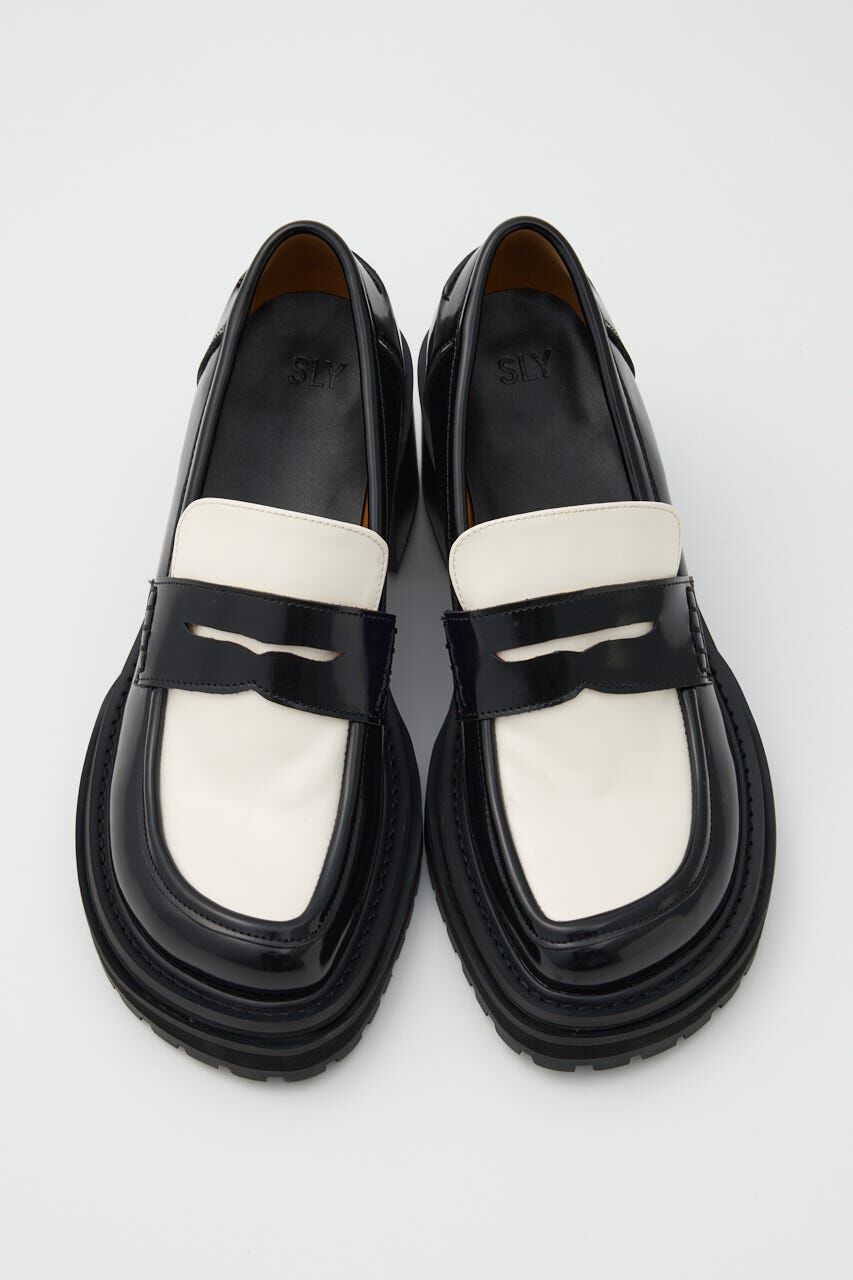 SLY「HEELED PENNY LOAFERS」|ローファー|