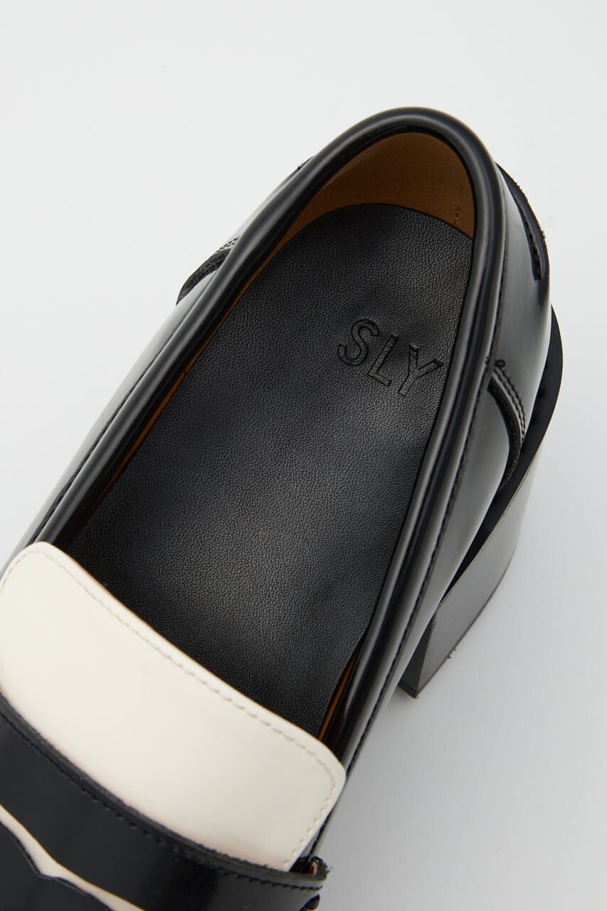SLY「HEELED PENNY LOAFERS」|ローファー|