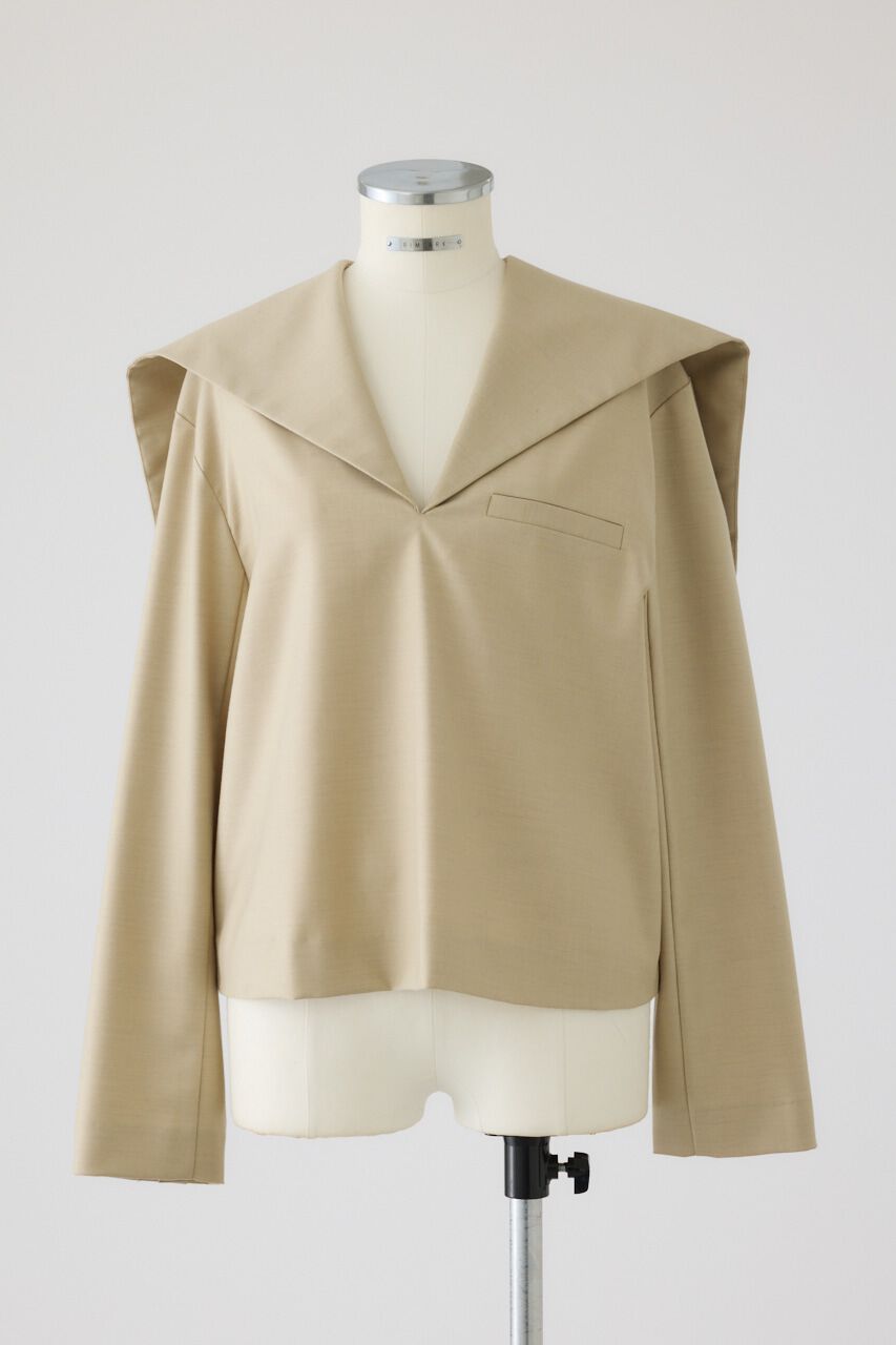 RIM.ARK 「Sailor collar JK like tops」|シャツ・ブラウス|L/BEG1