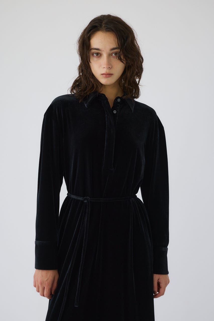 RIM.ARK 「Velour shirt dress」|ワンピース|