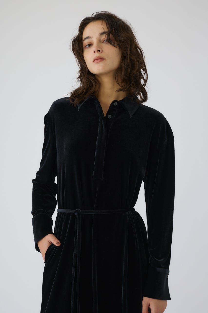 RIM.ARK 「Velour shirt dress」|ワンピース|
